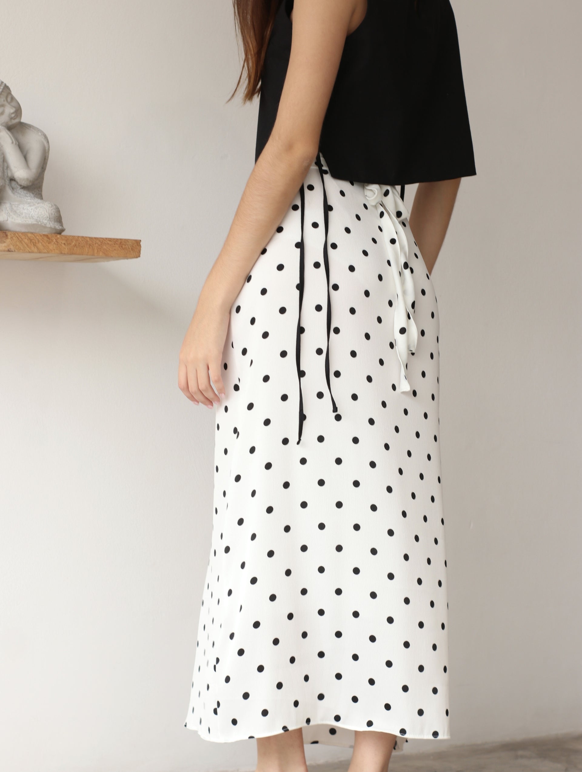 Falda Envolvente - Lunares Perlas