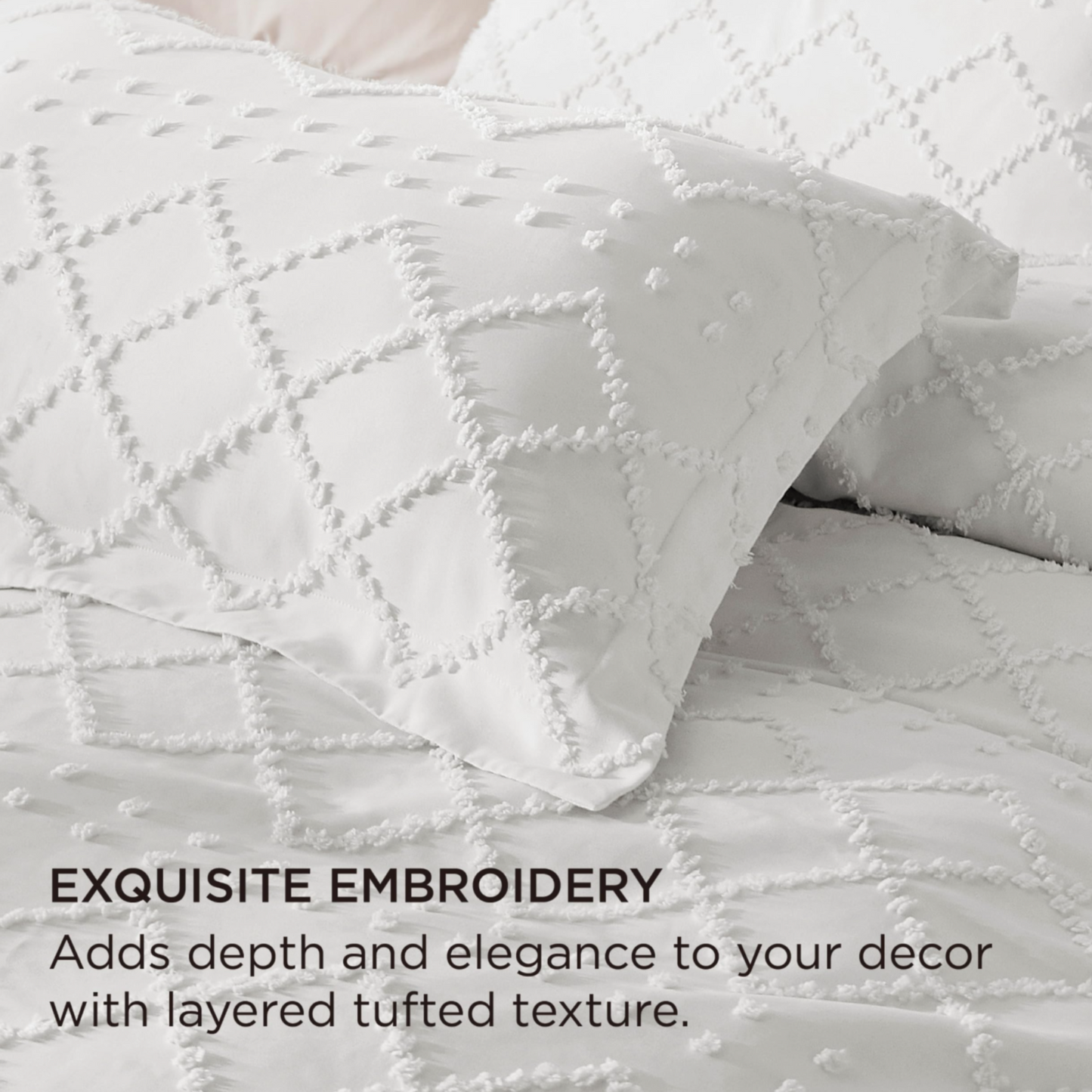 DUVET COVER BOHO - WHITE