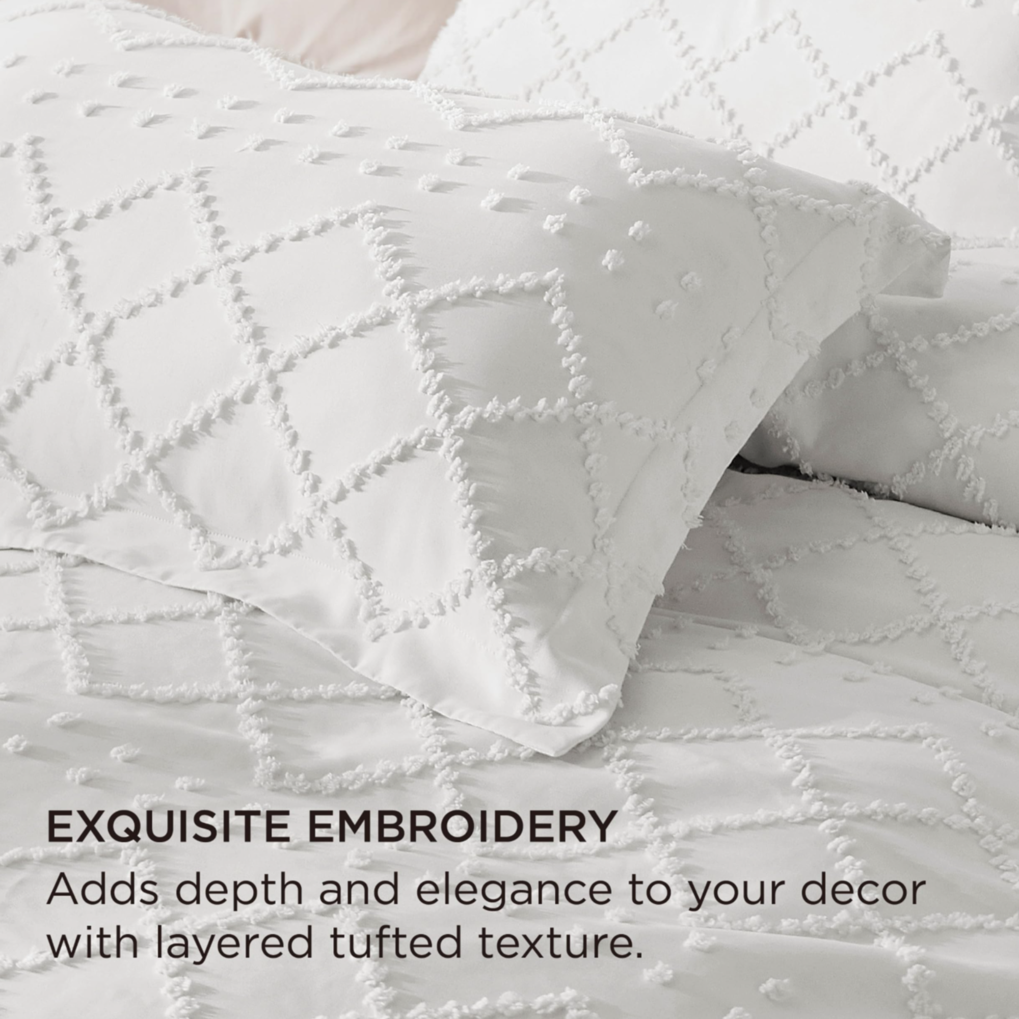 DUVET COVER BOHO - WHITE