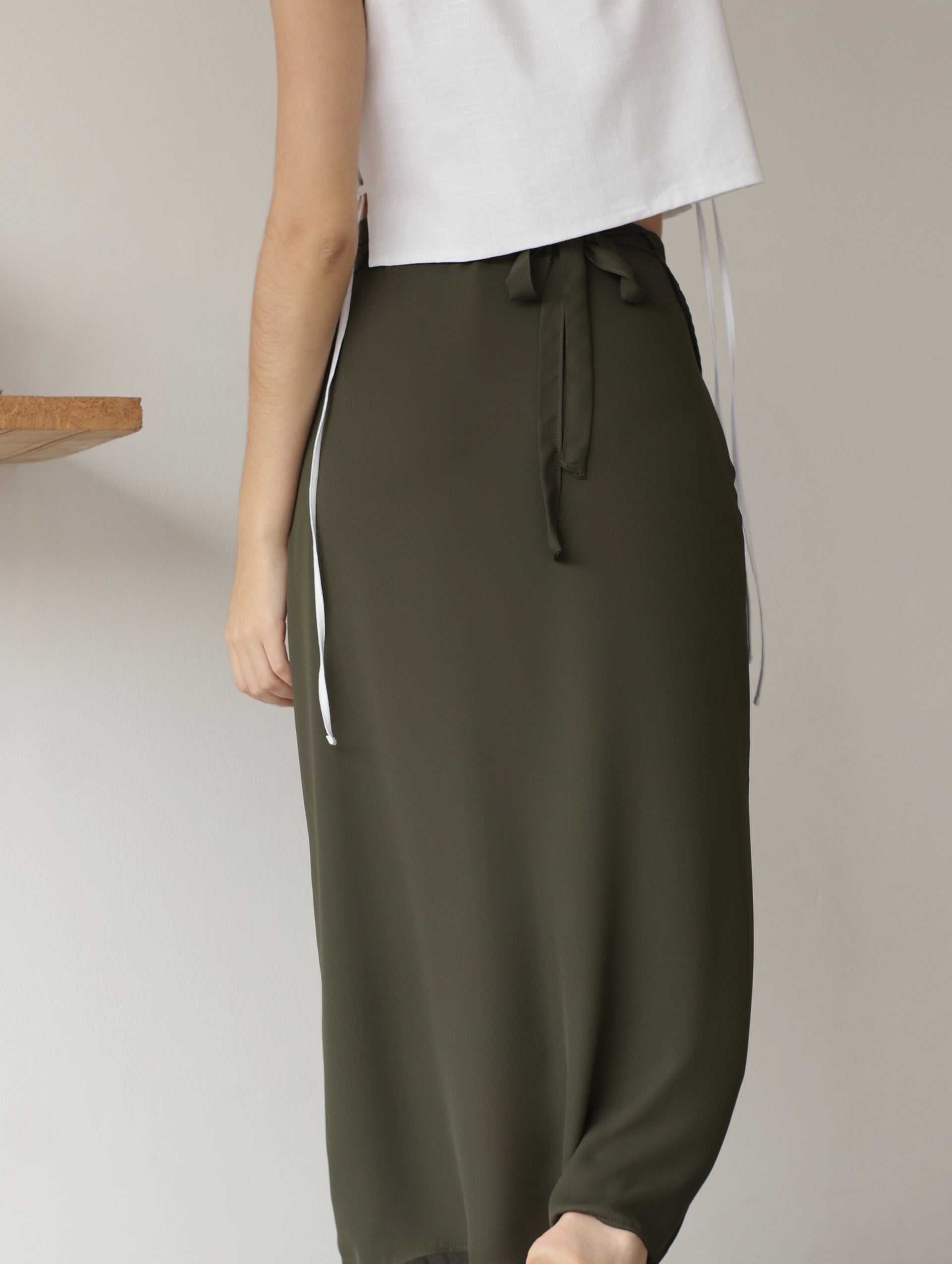 Falda Envolvente - Olive Green