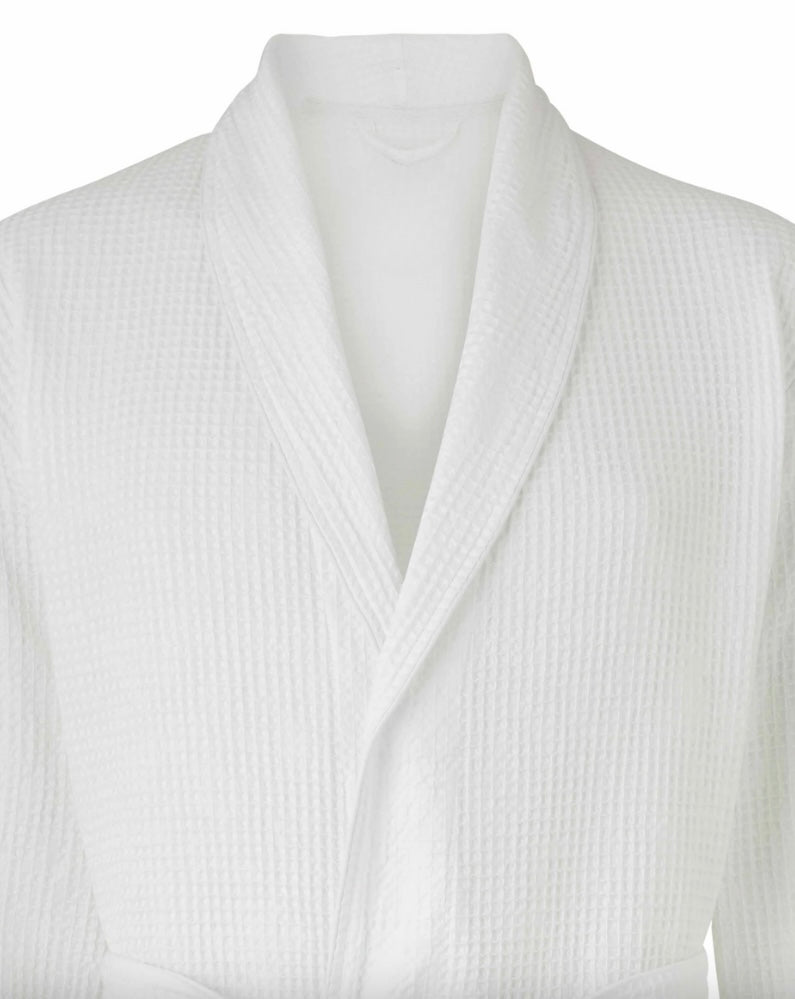 Bata Algodón Wafle - White