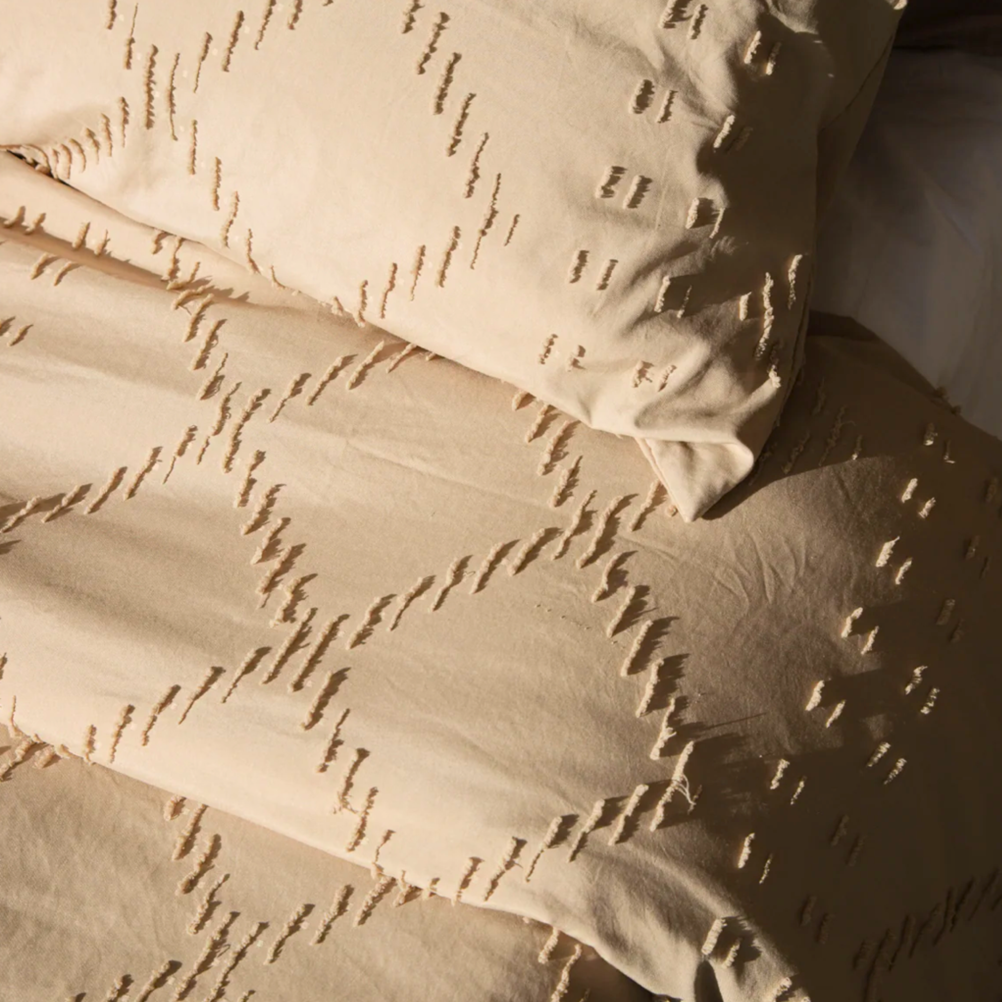 DUVET COVER BOHO - TAUPE