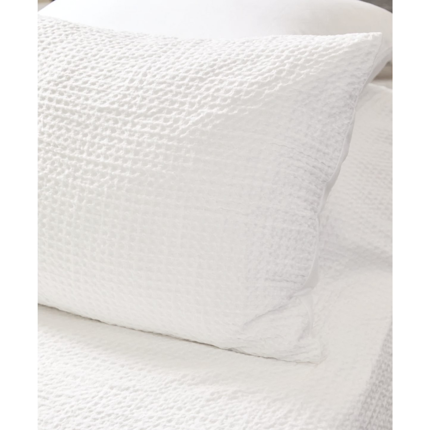 DUVET COVER WAFFLE - WHITE