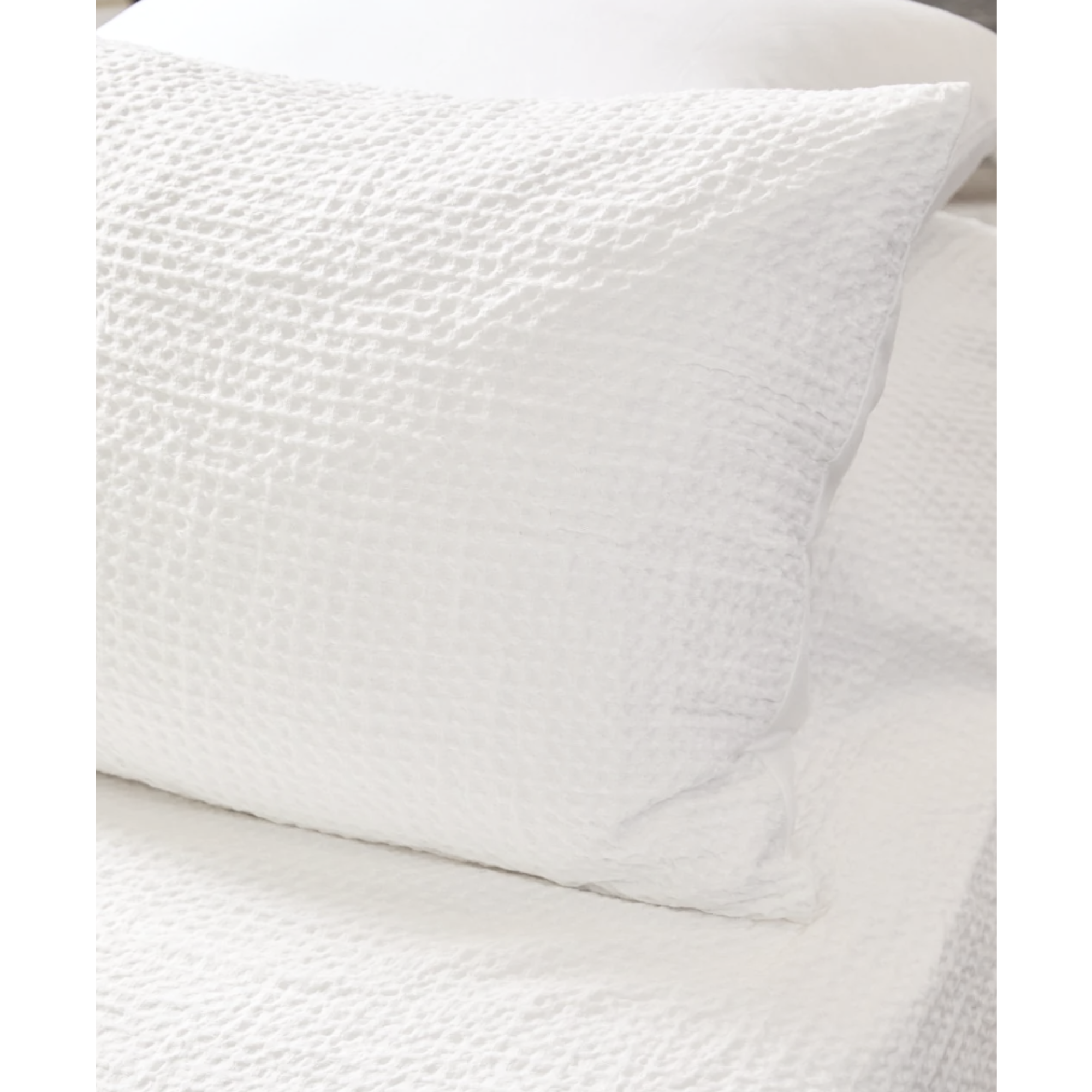 DUVET COVER WAFFLE - WHITE