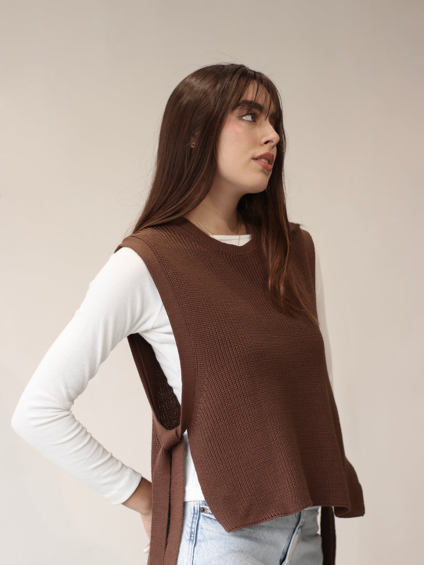 Chaleco Minimal - Chocolate