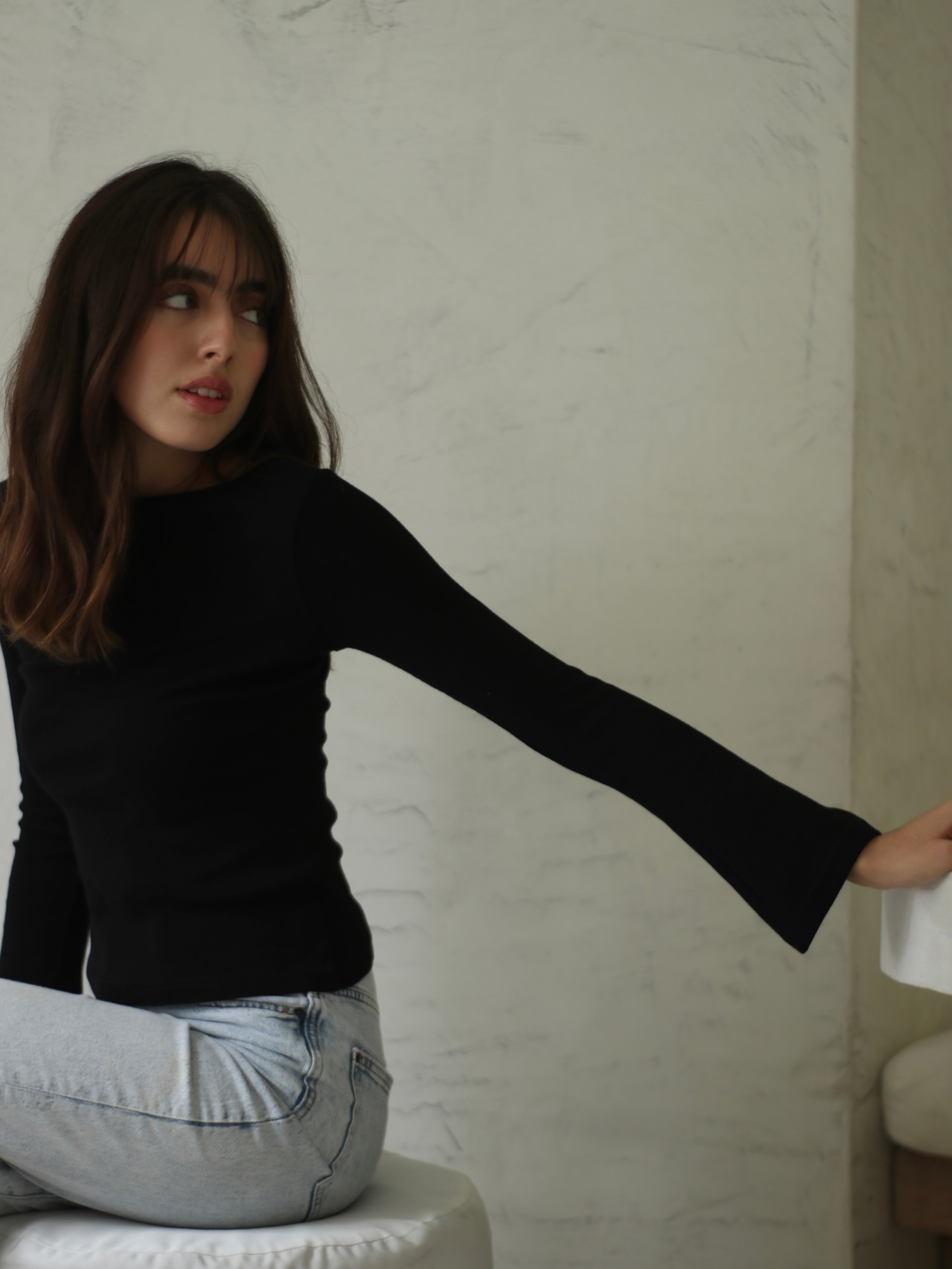 Polo Acampanado - Black