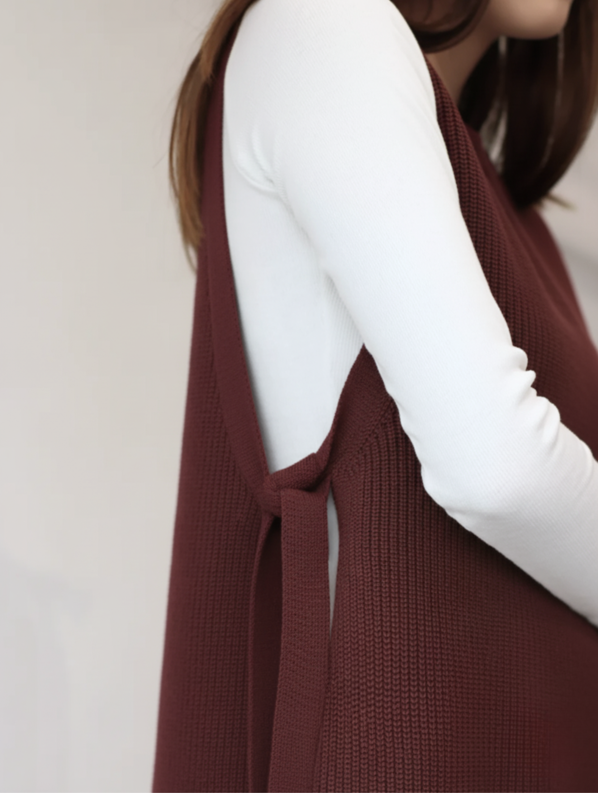 Chaleco Minimal- Burgundy