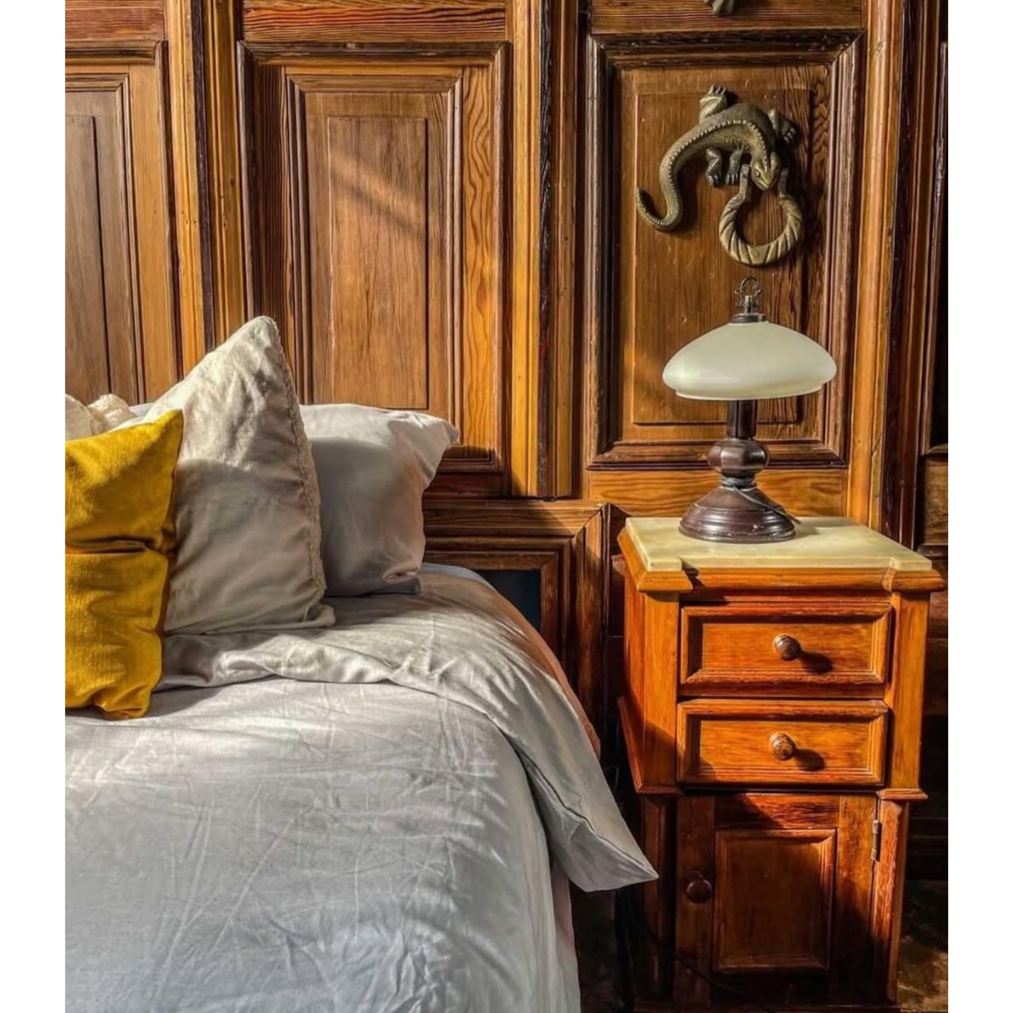 DUVET COVER LINO - SILVER