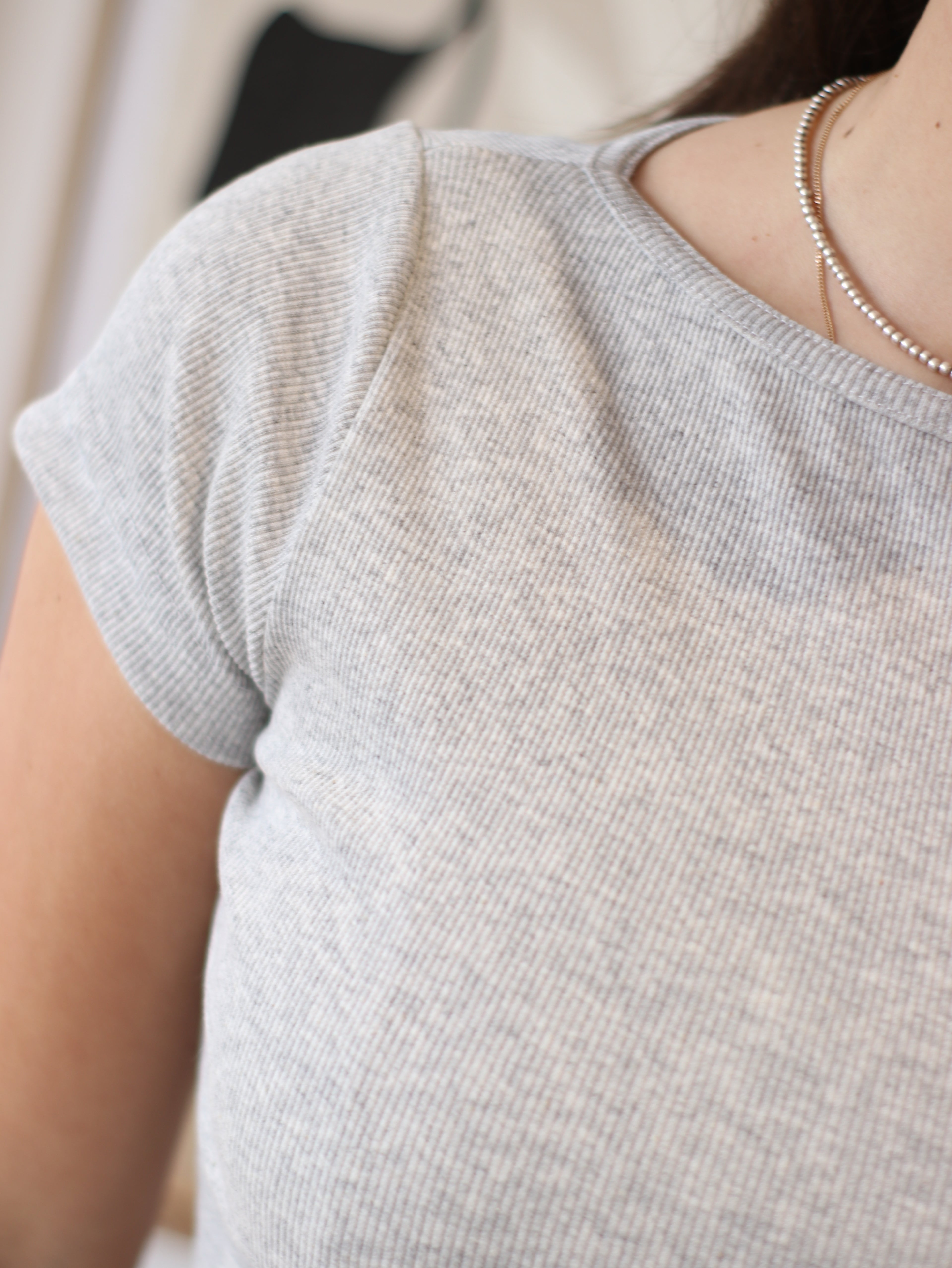 Polo acanalado Aitana - Silver