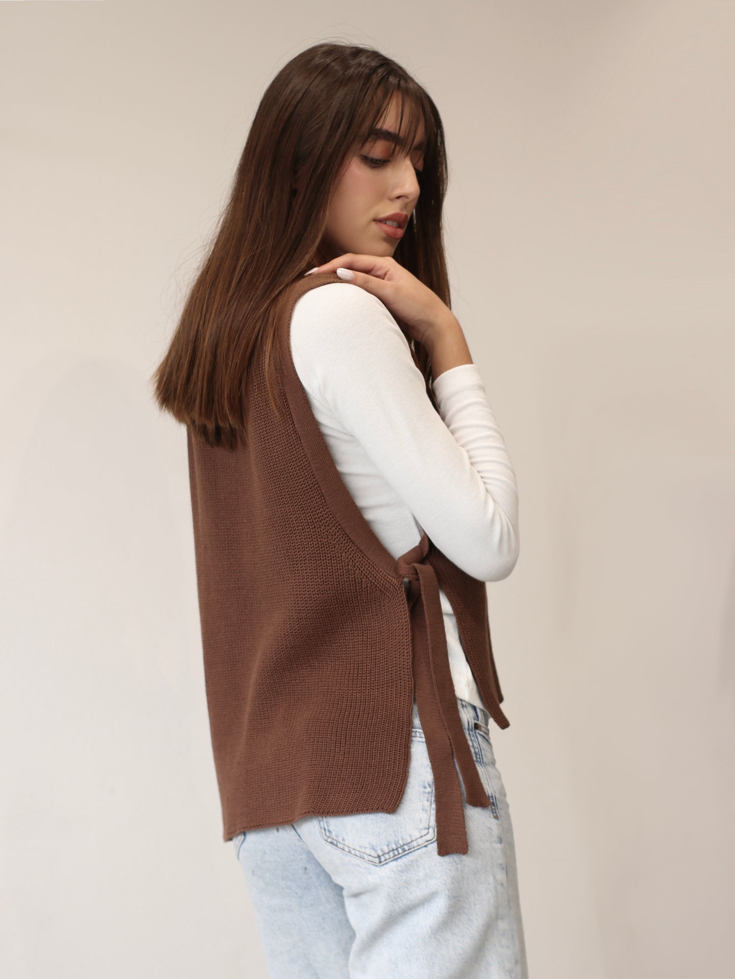 Chaleco Minimal - Chocolate