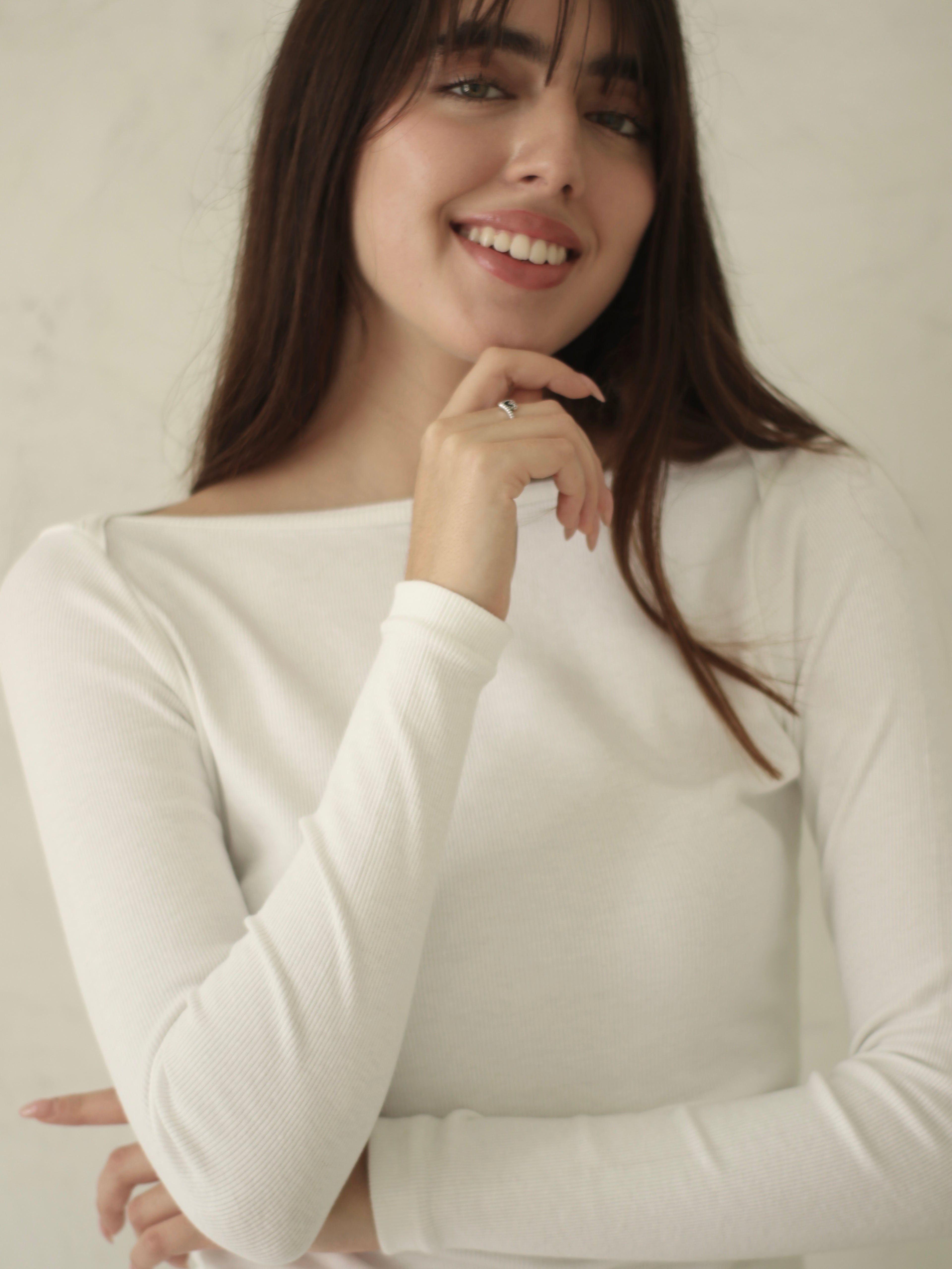 Polo Acanalado - Pearl