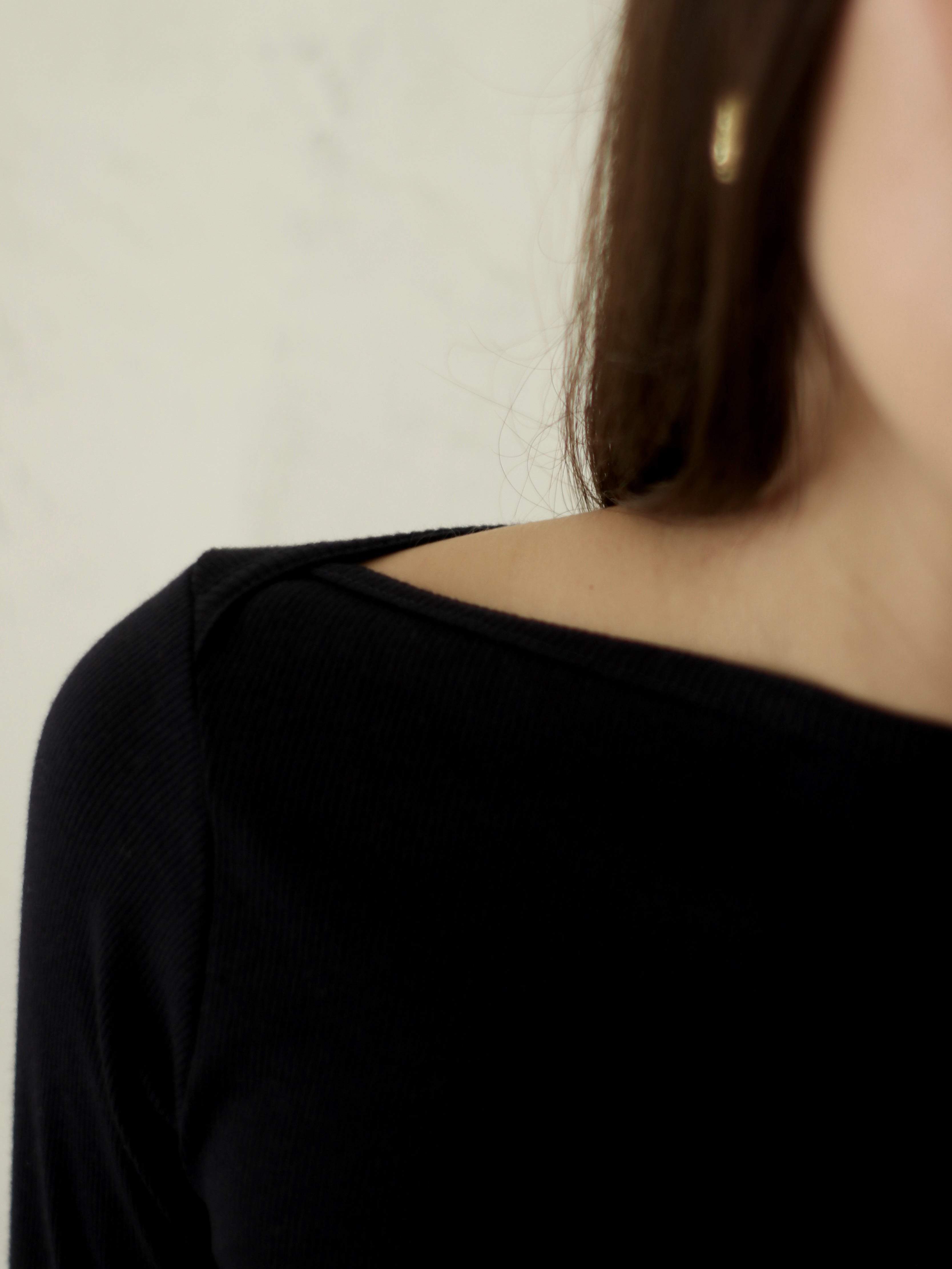 Polo Acanalado - Black