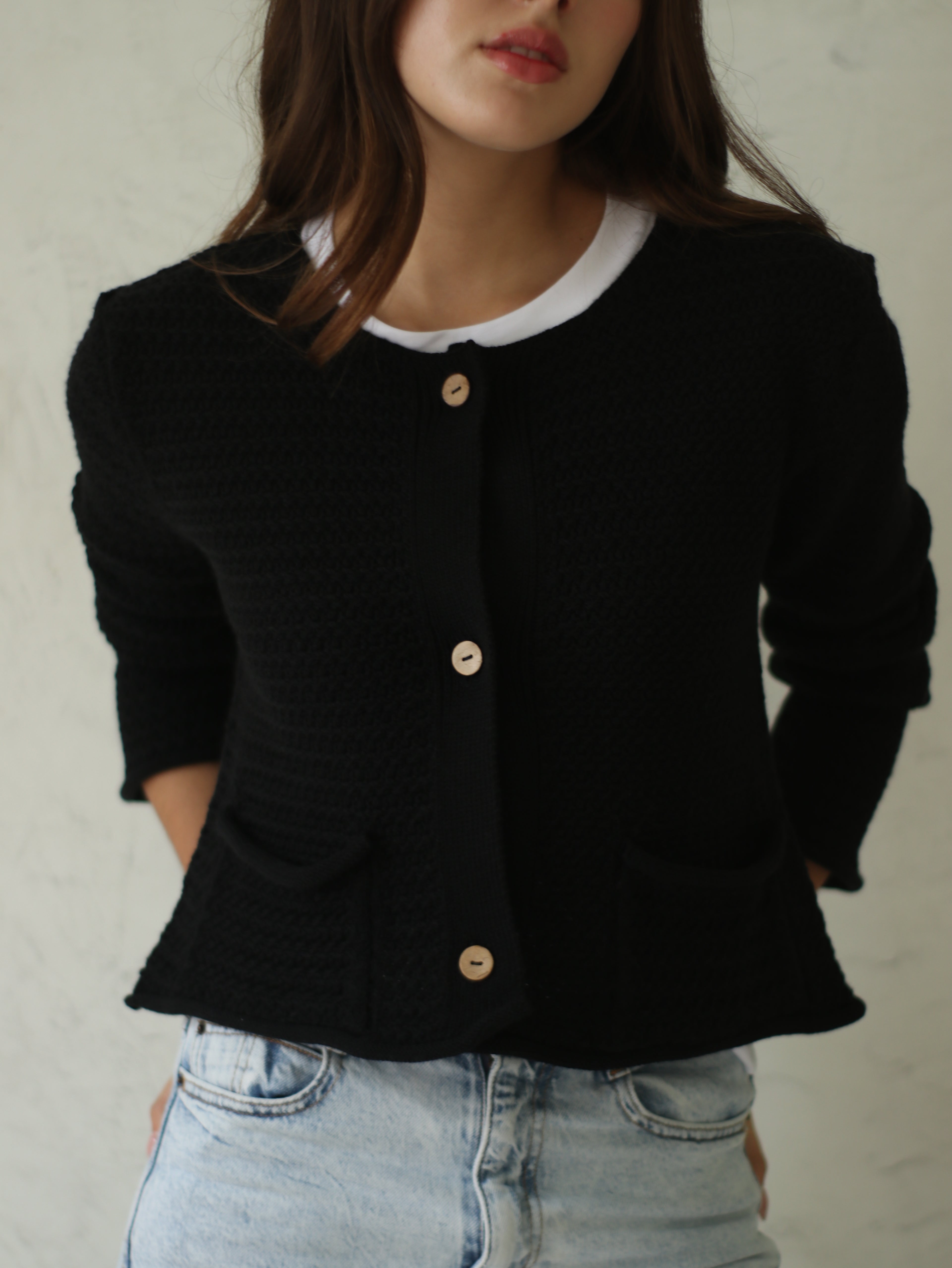 Cárdigan Botones - Black