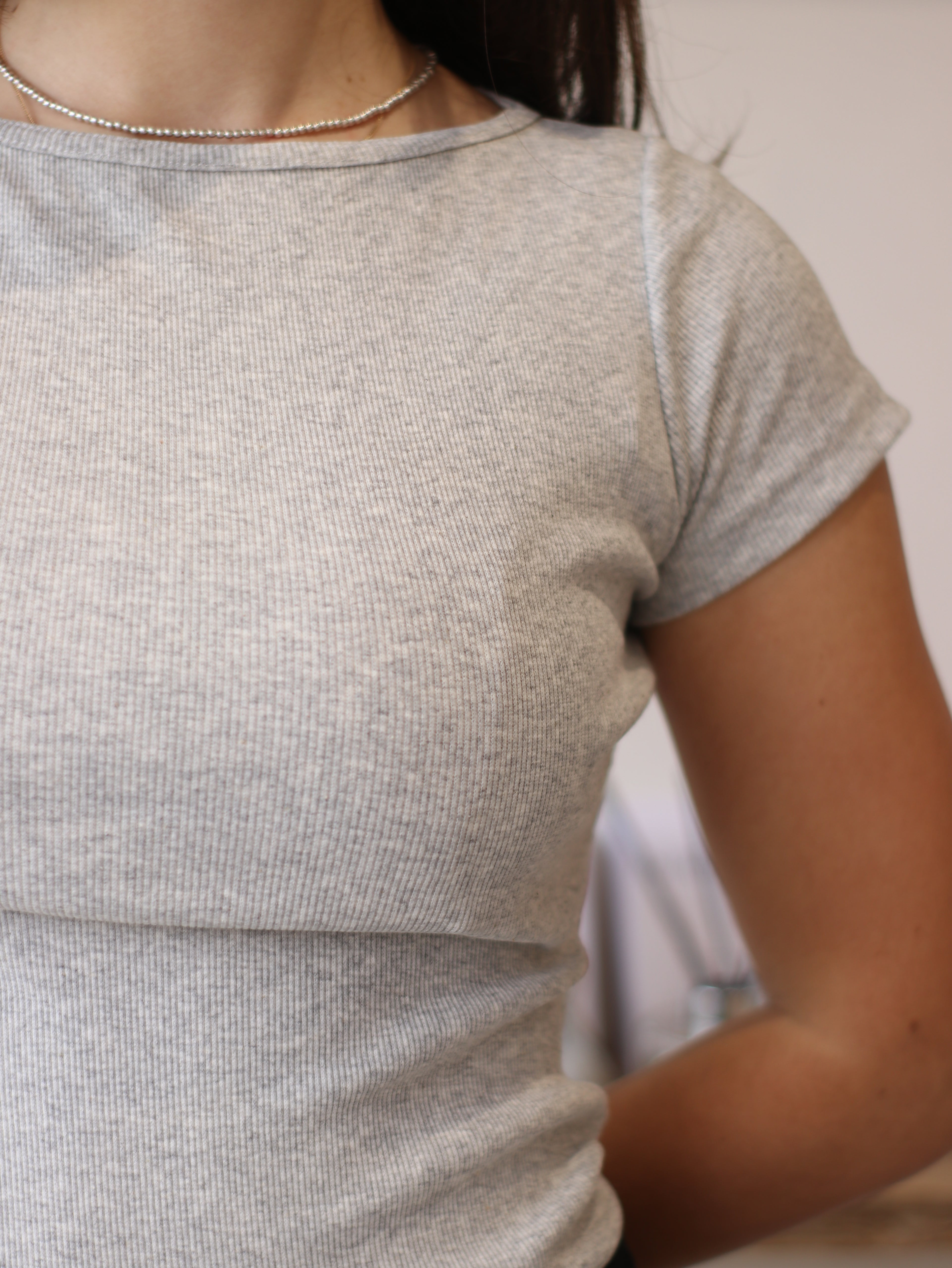 Polo acanalado Aitana - Silver