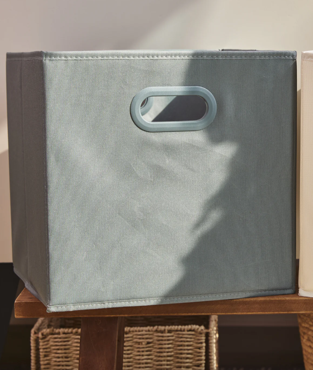 Canasta Plegable Tela - Silver