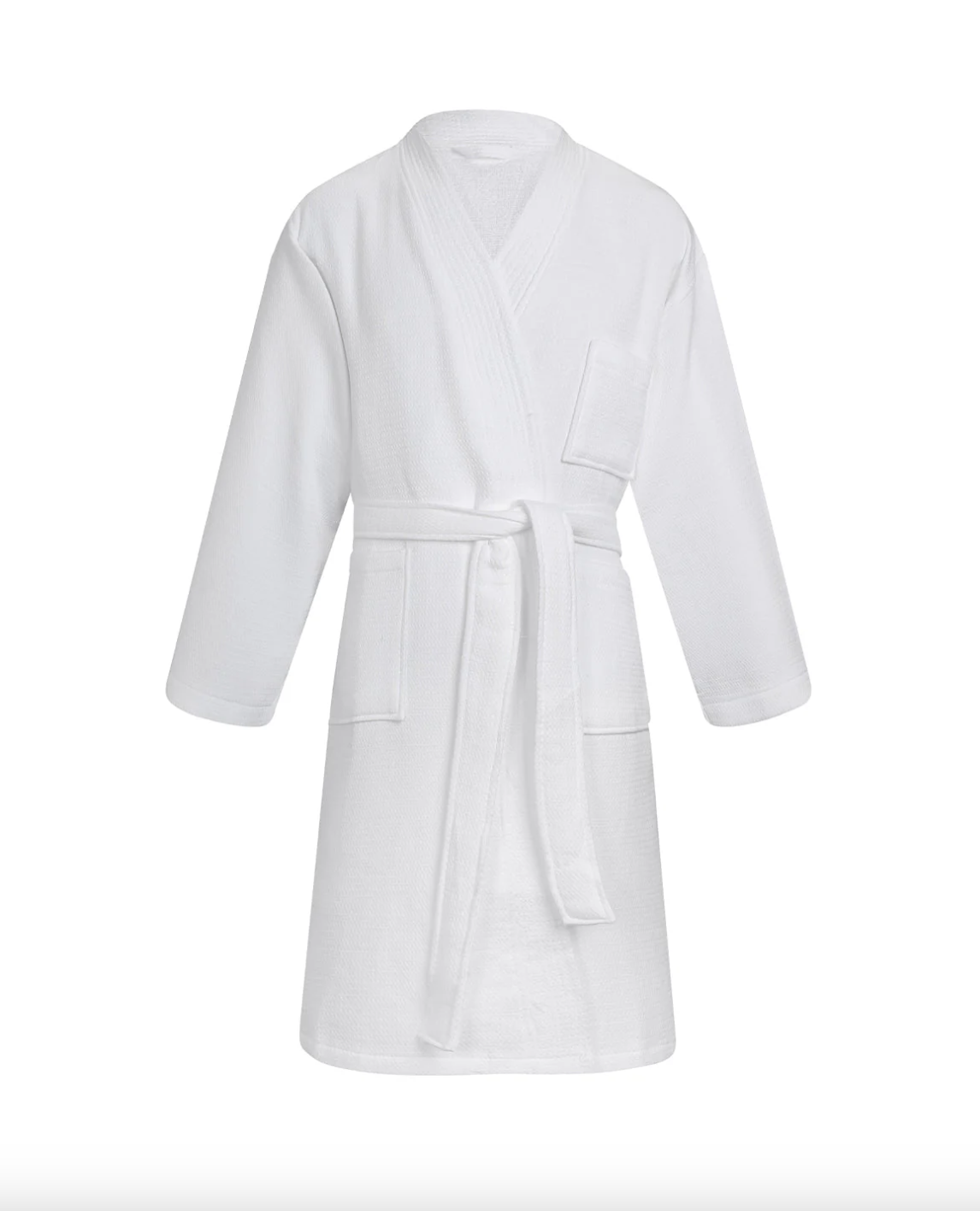 Bata Algodón Wafle - White