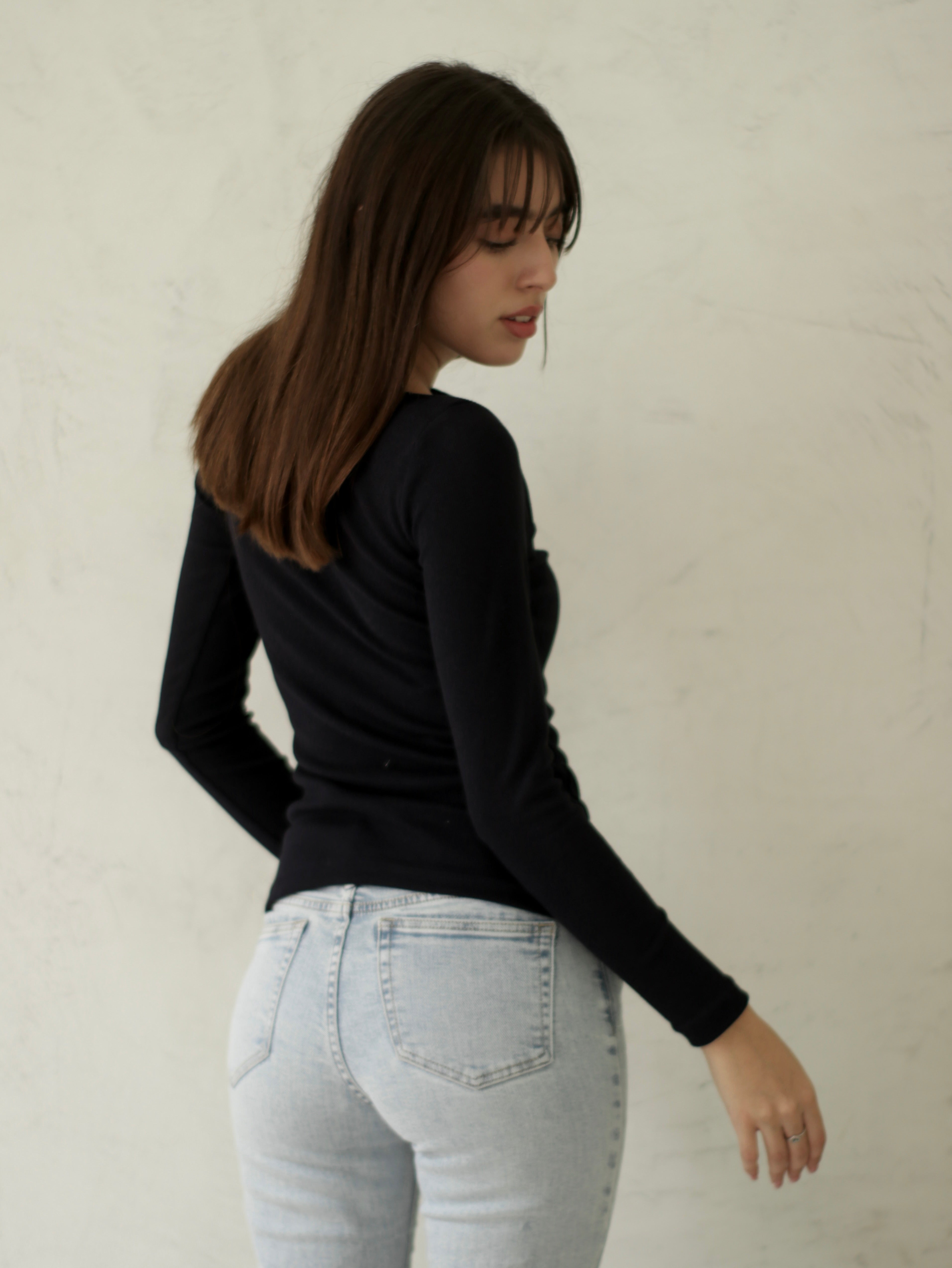 Polo Acanalado - Black