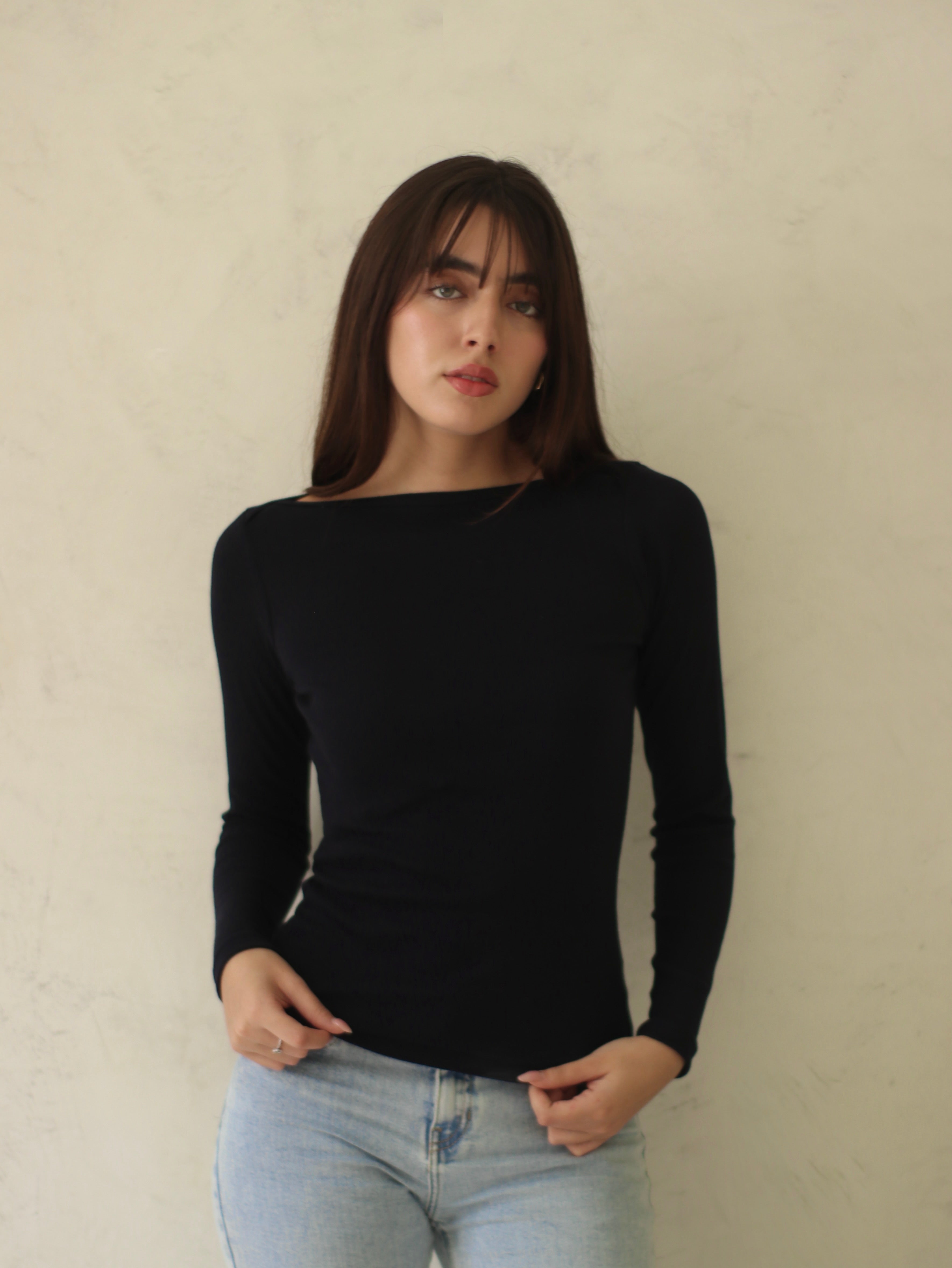 Polo Acanalado - Navy Blue