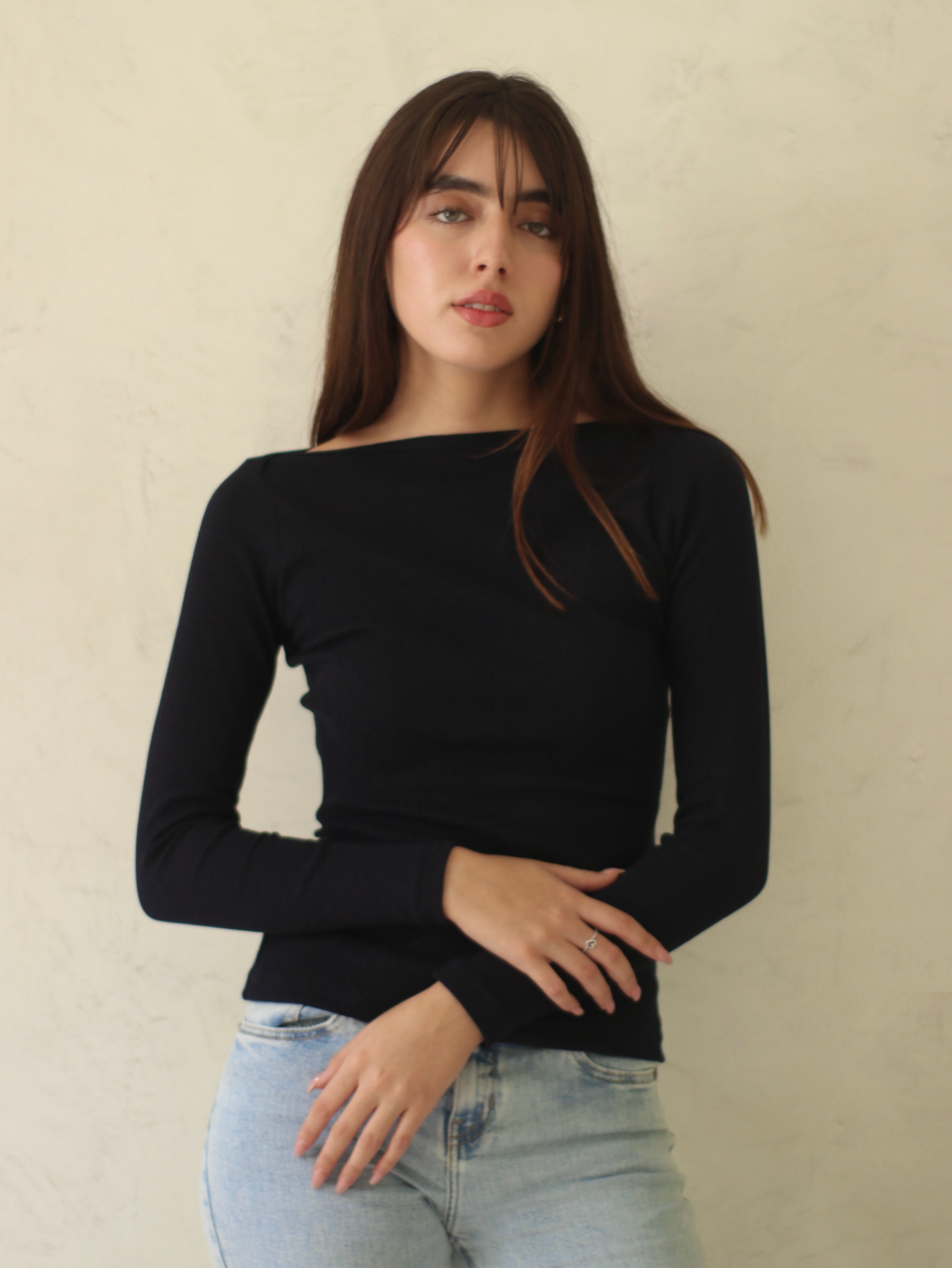 Polo Acanalado - Navy Blue