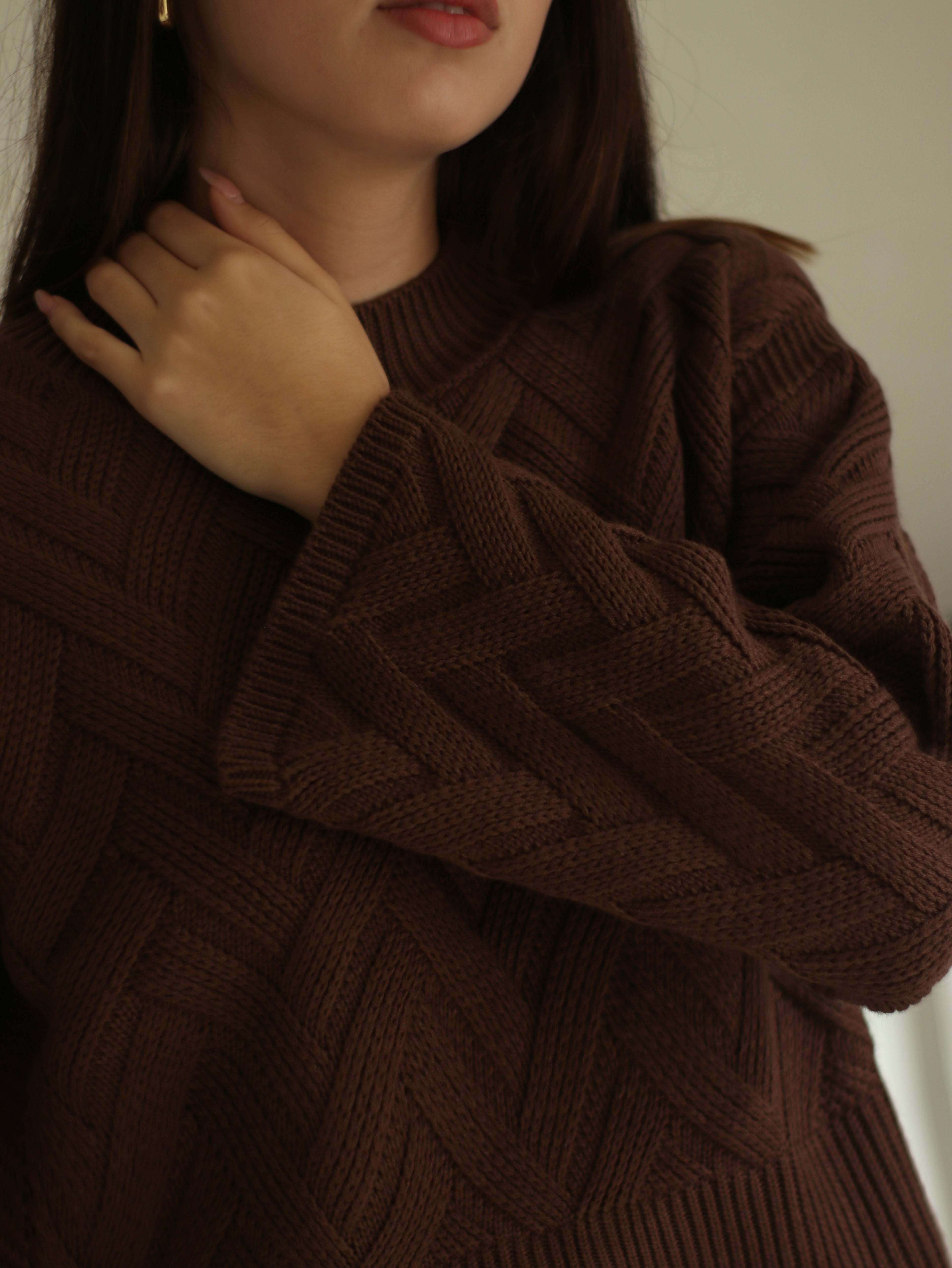 Chompa Acampanada - Chocolate