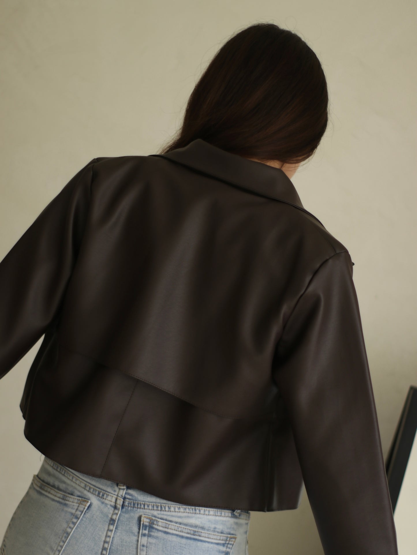 Jacket Leather - Hickory Brown