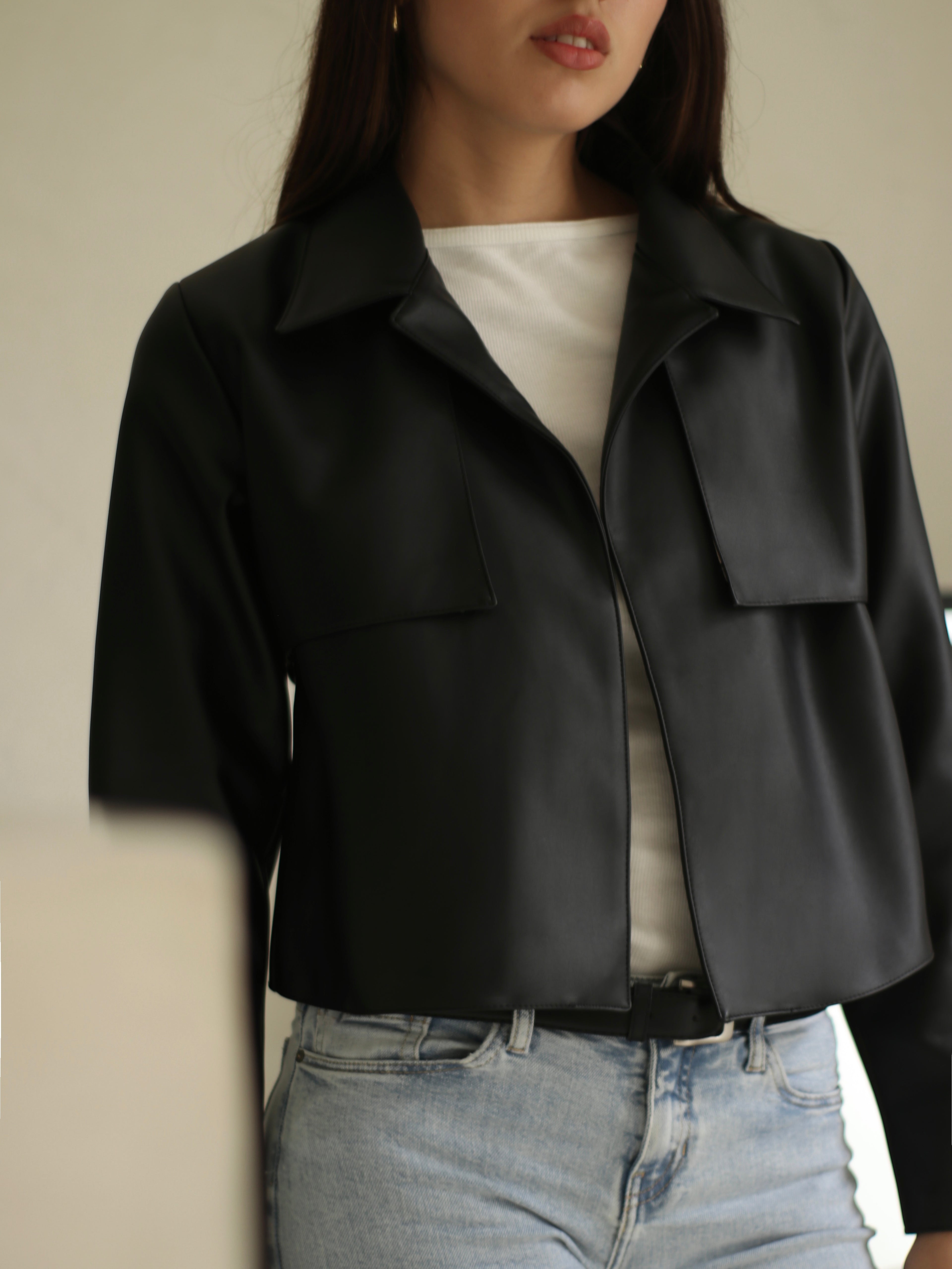 Jacket Leather - Black