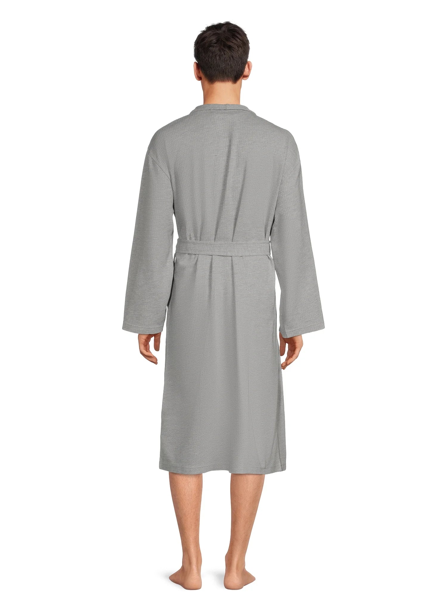 Bata Algodón Wafle - Silver