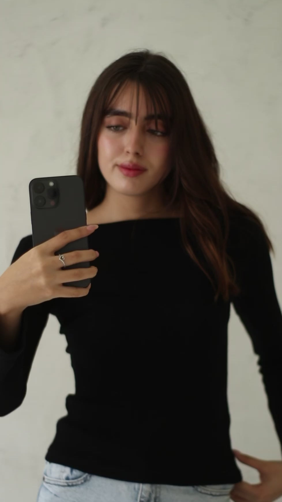 Polo Acampanado - Black