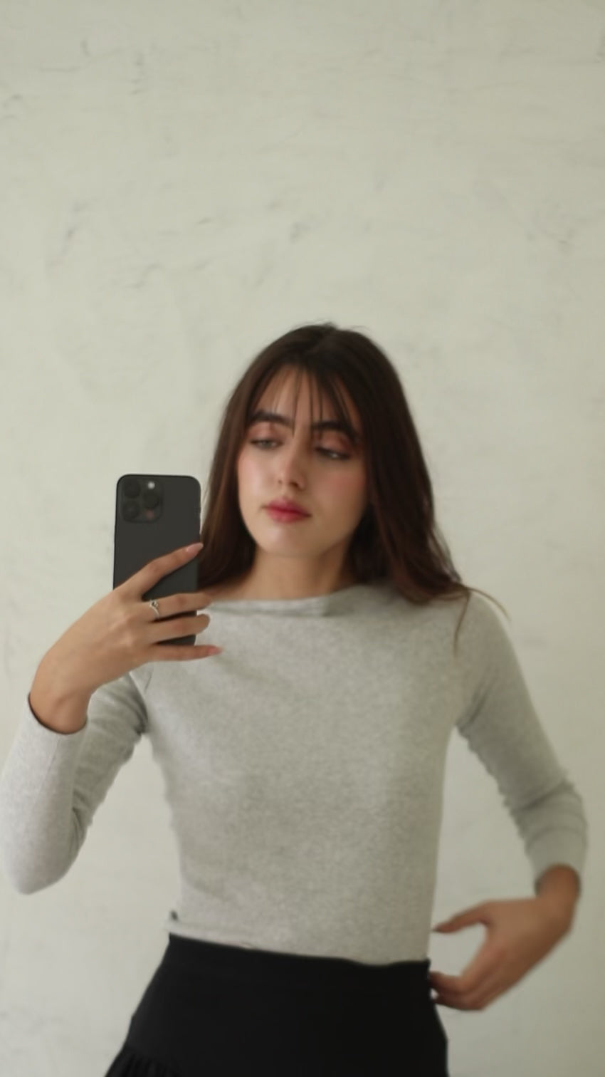 Polo Acanalado - Silver