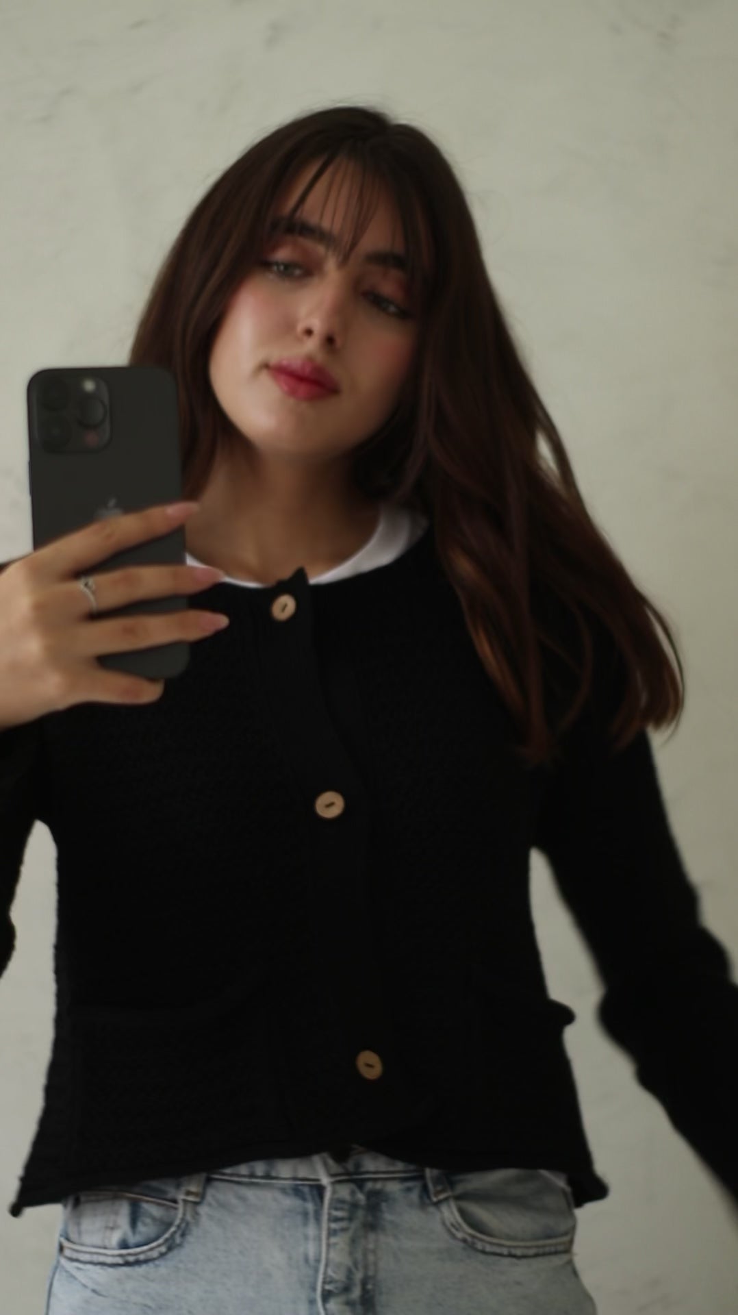 Cárdigan Botones - Black