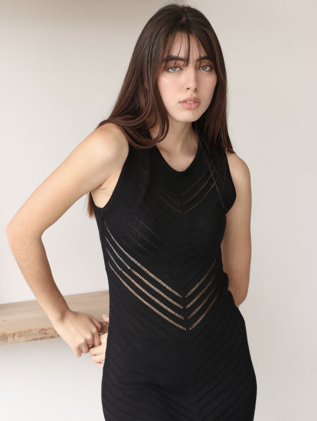 Vestido Tejido - Black