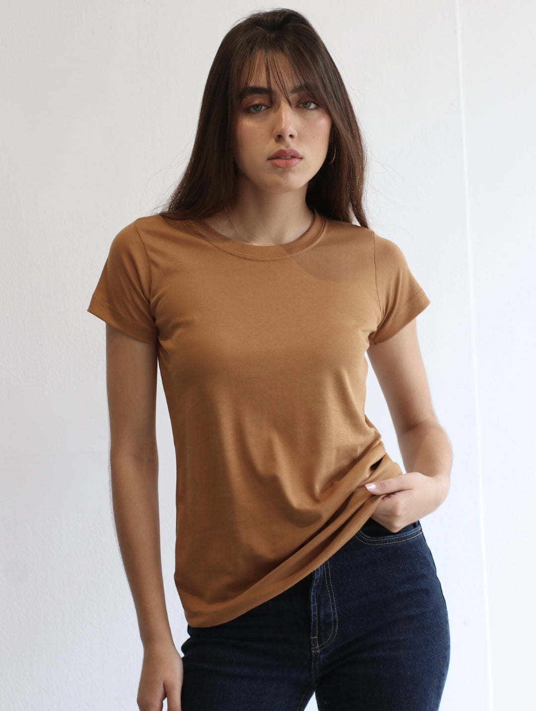 Camiseta Pima Camel