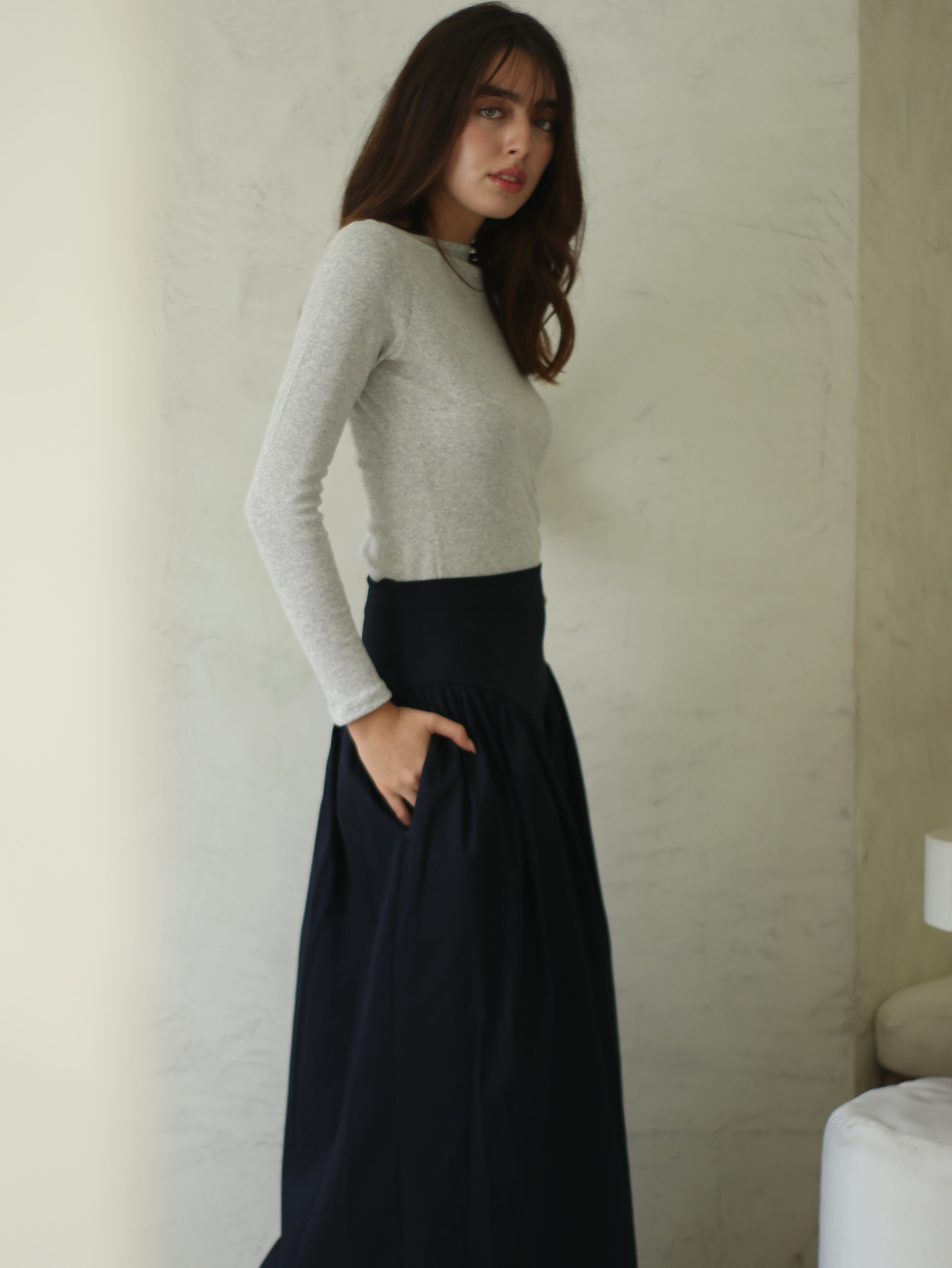 Falda Olivia - Navy Blue