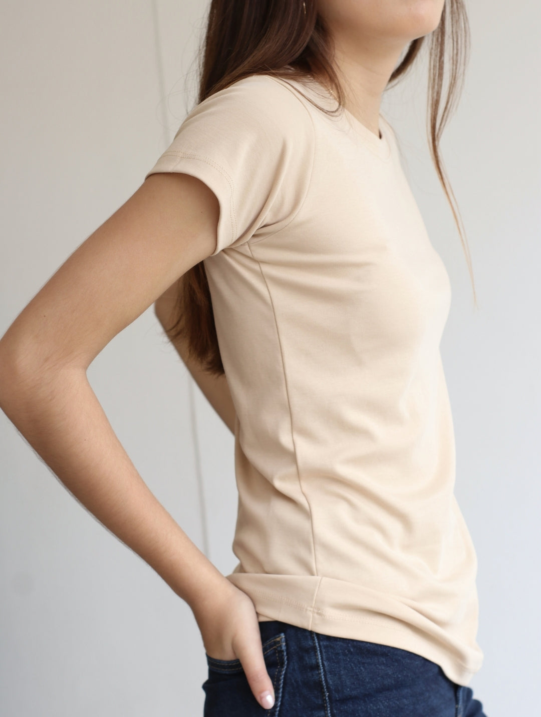 Camiseta Pima Beige