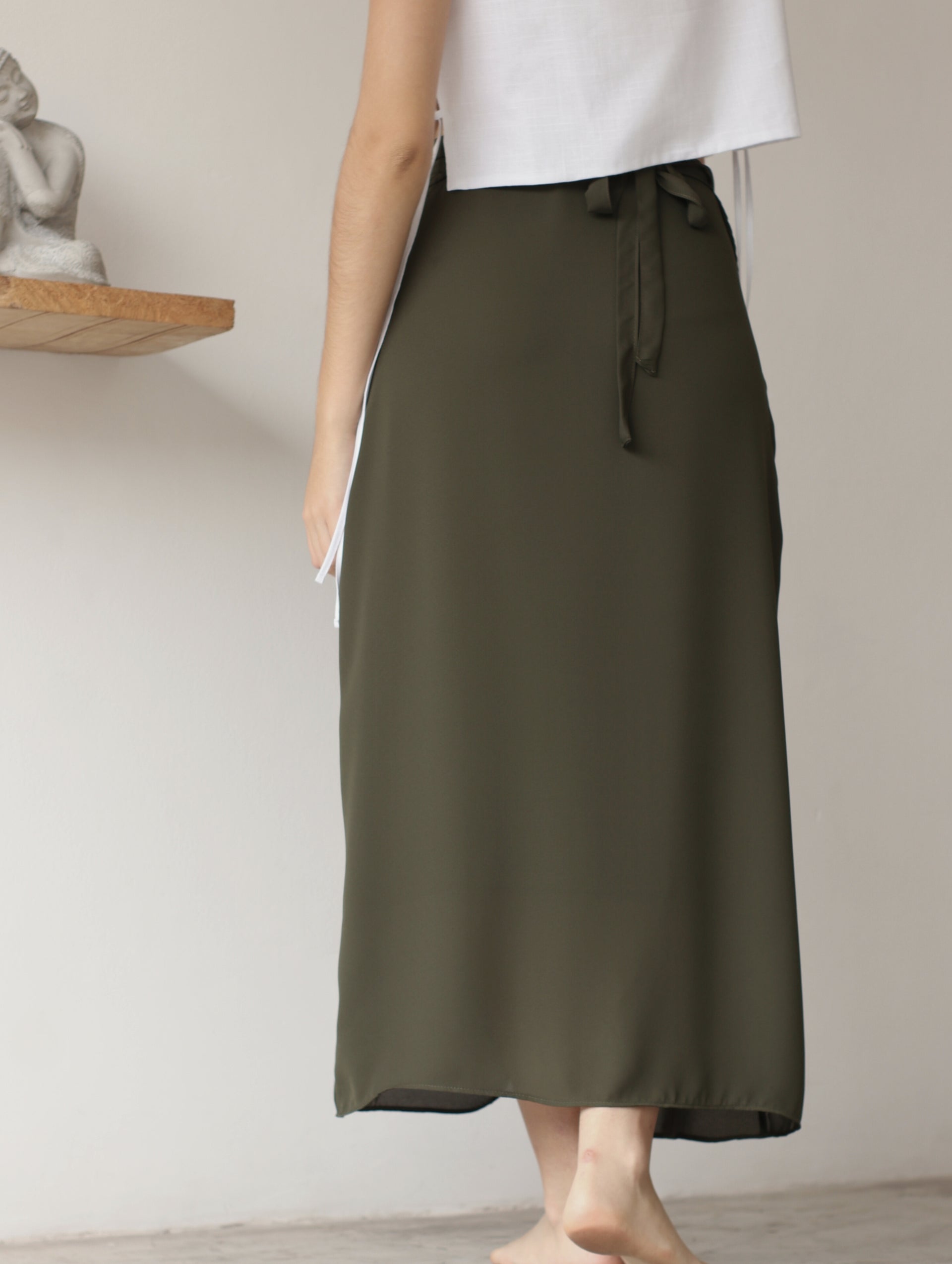 Falda Envolvente - Olive Green