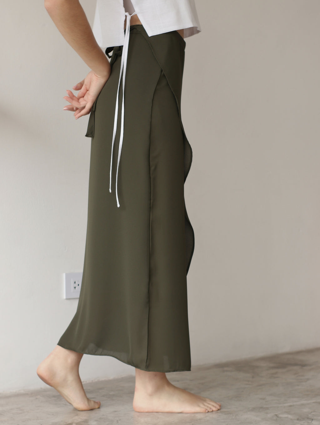 Falda Envolvente - Olive Green