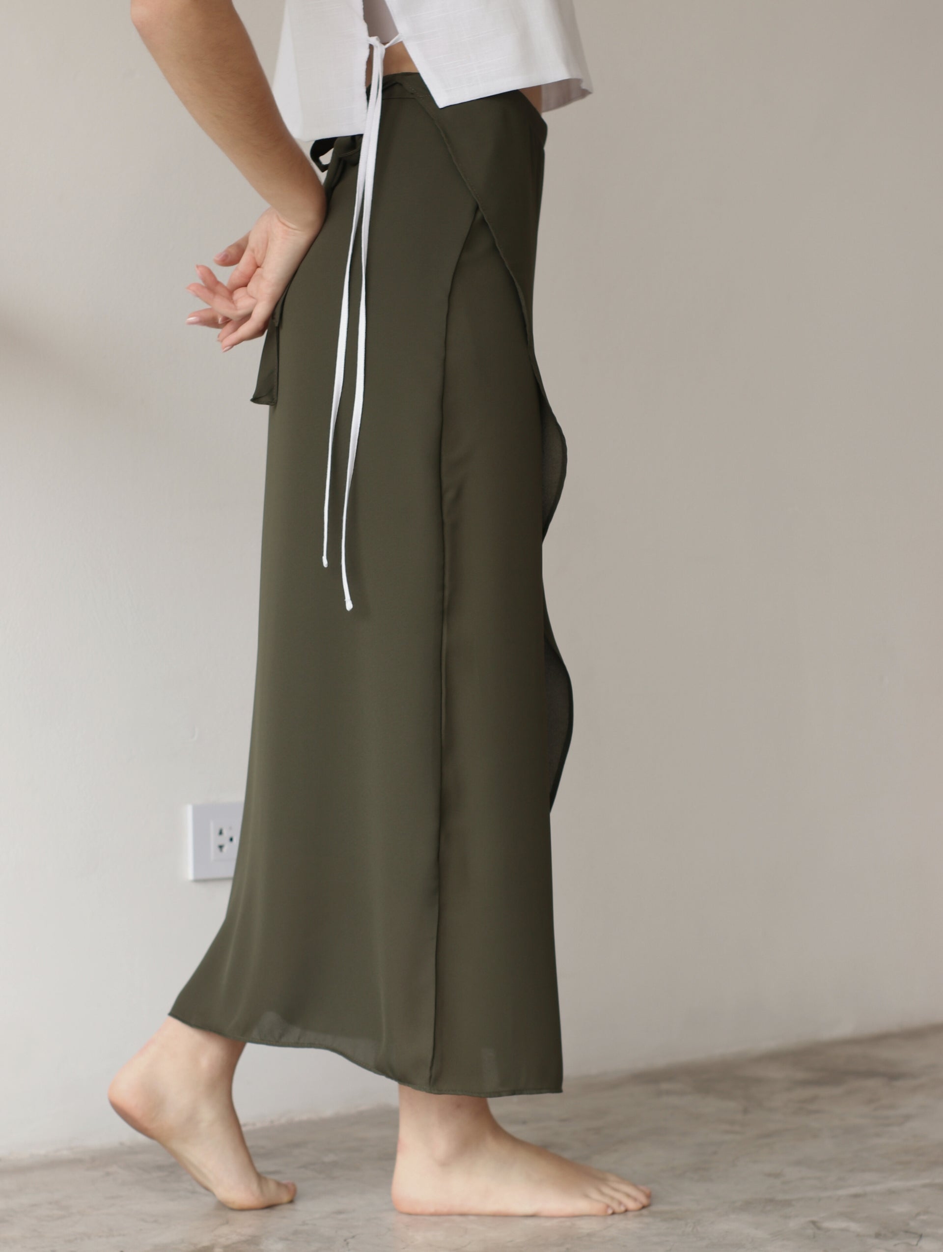 Falda Envolvente - Olive Green