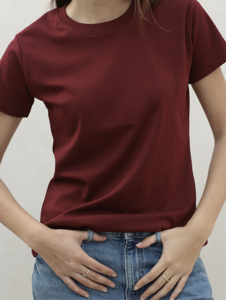 Camiseta Pima Borgoña