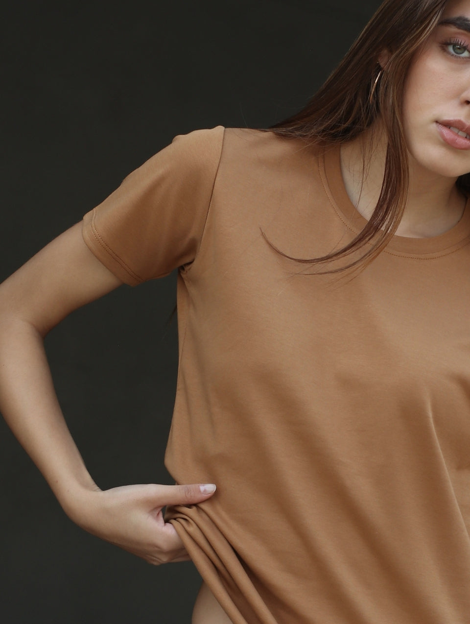 Camiseta Pima Camel