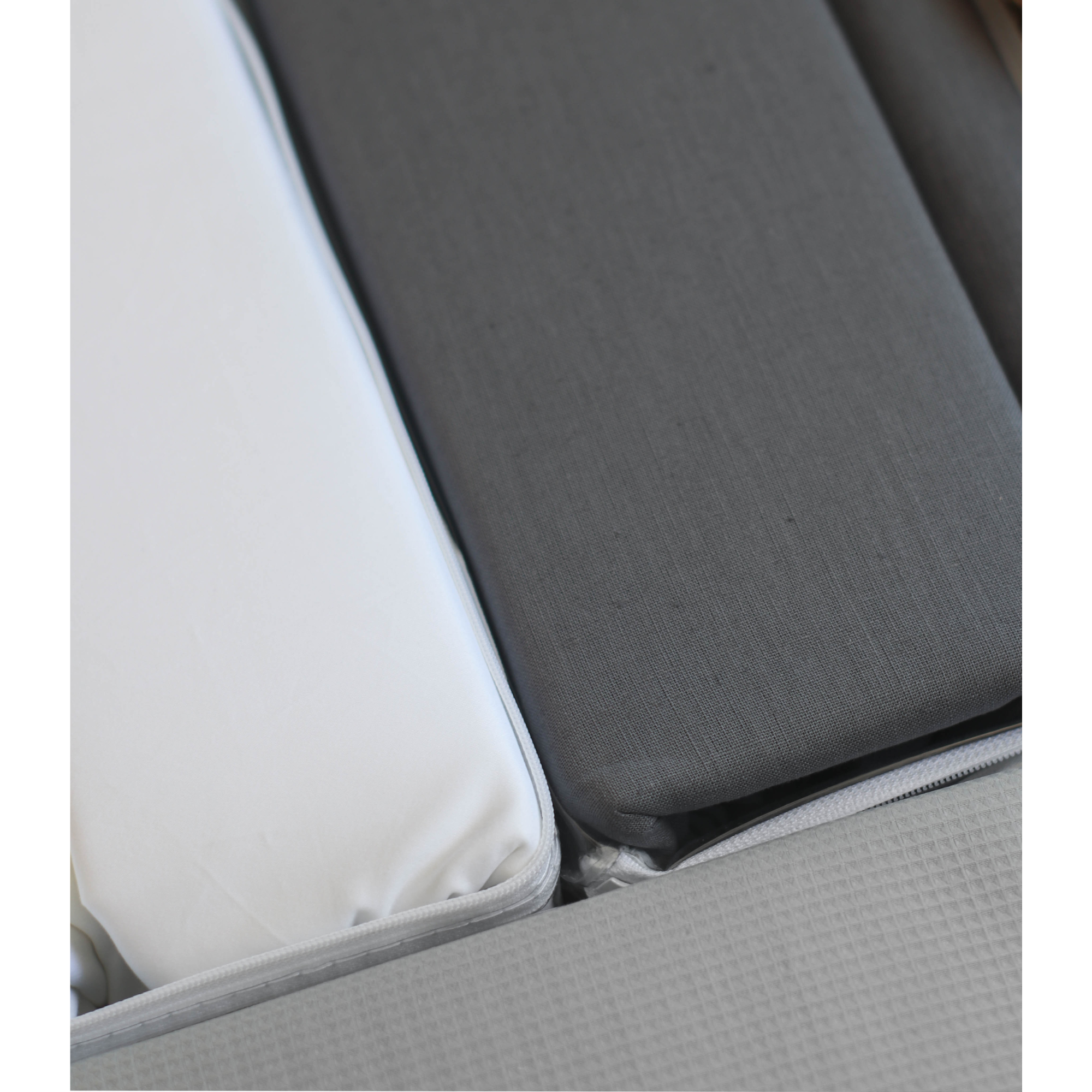 DUVET COVER LINO - SILVER