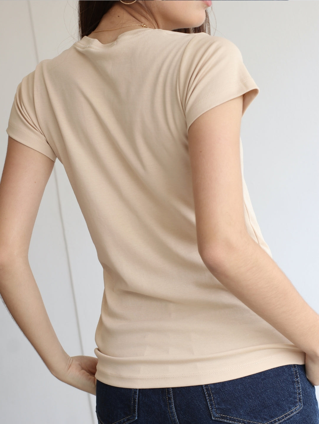 Camiseta Pima Beige