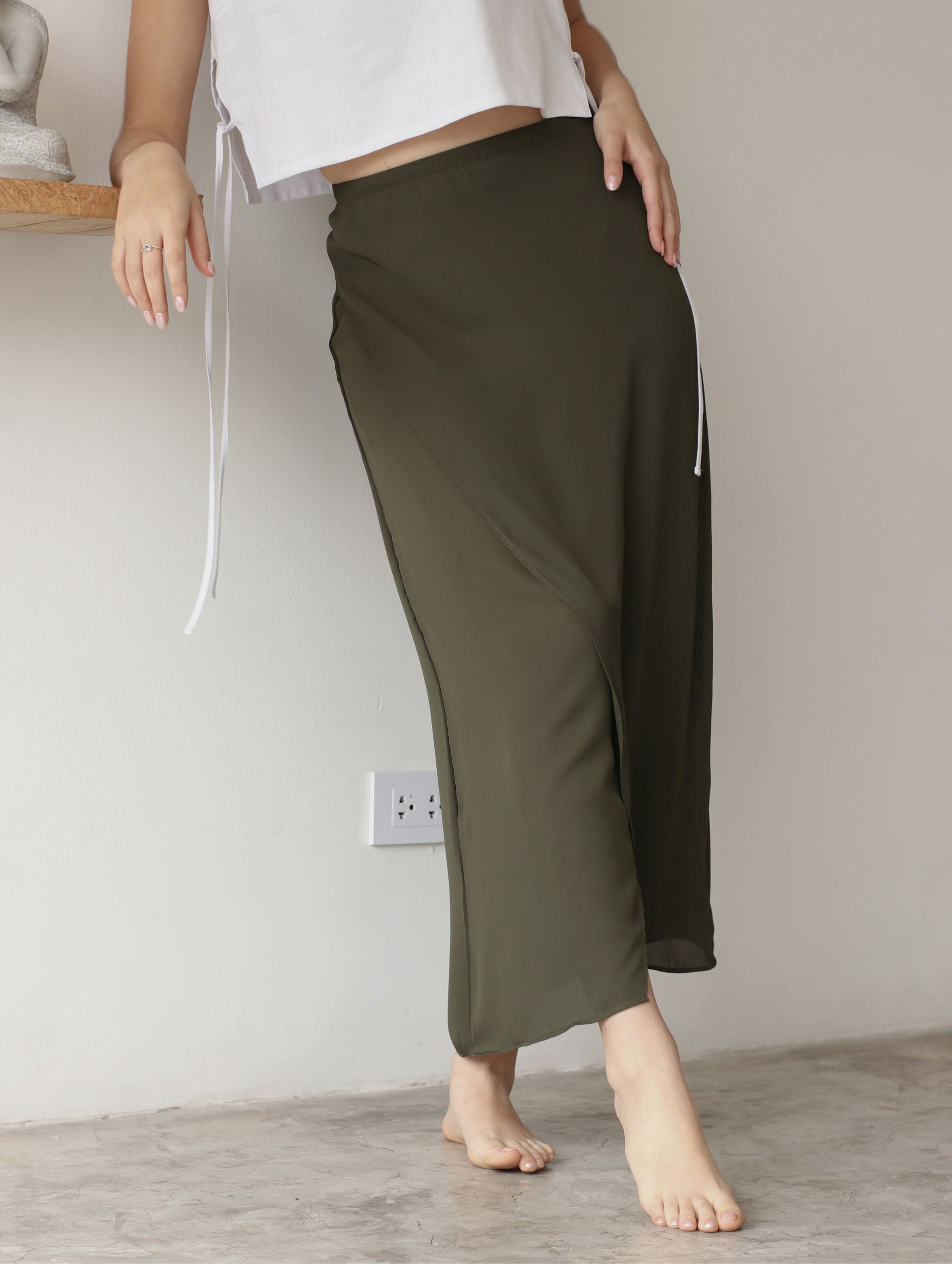 Falda Envolvente - Olive Green