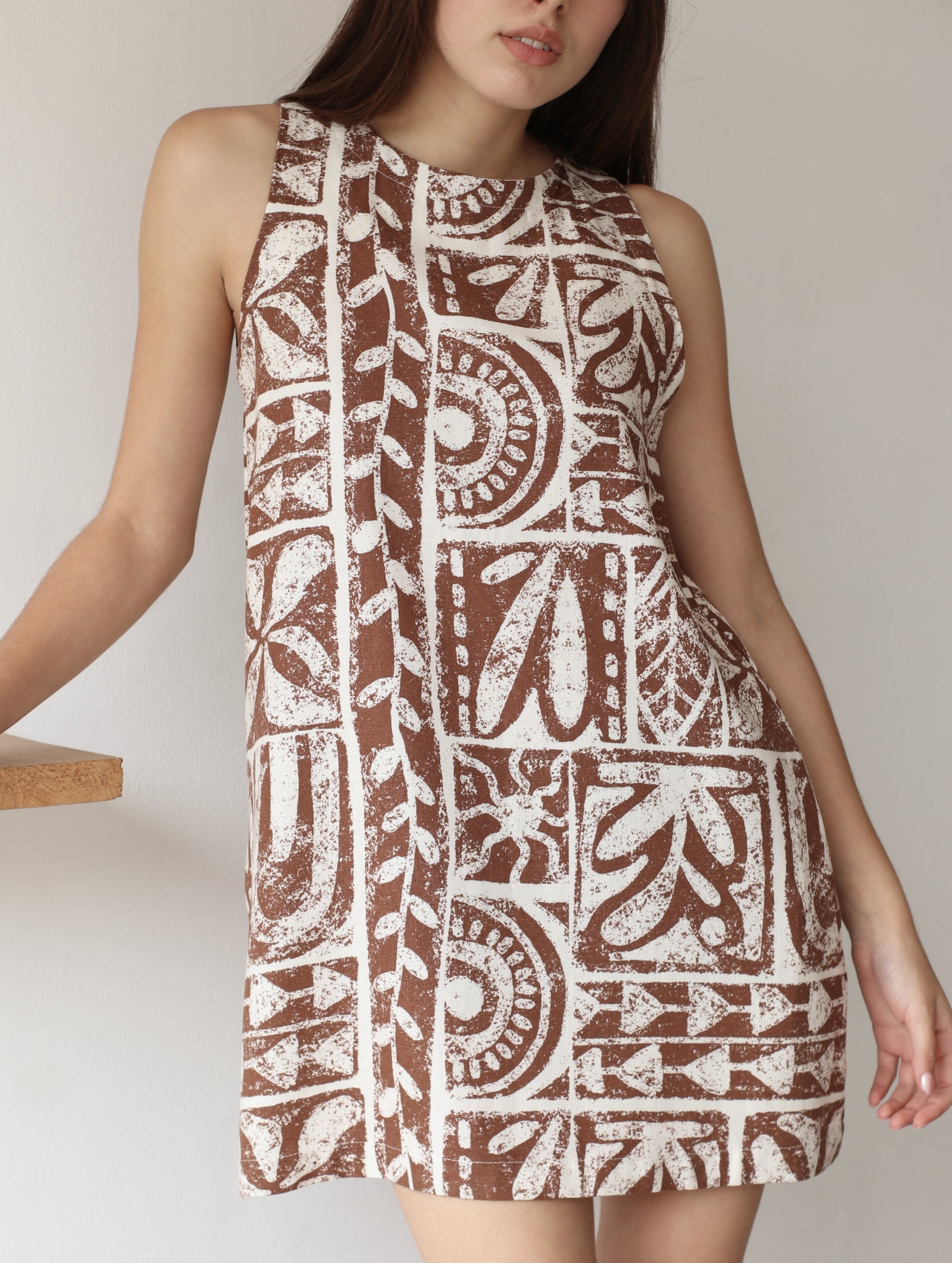 Vestido Lucrecia - Brown Square