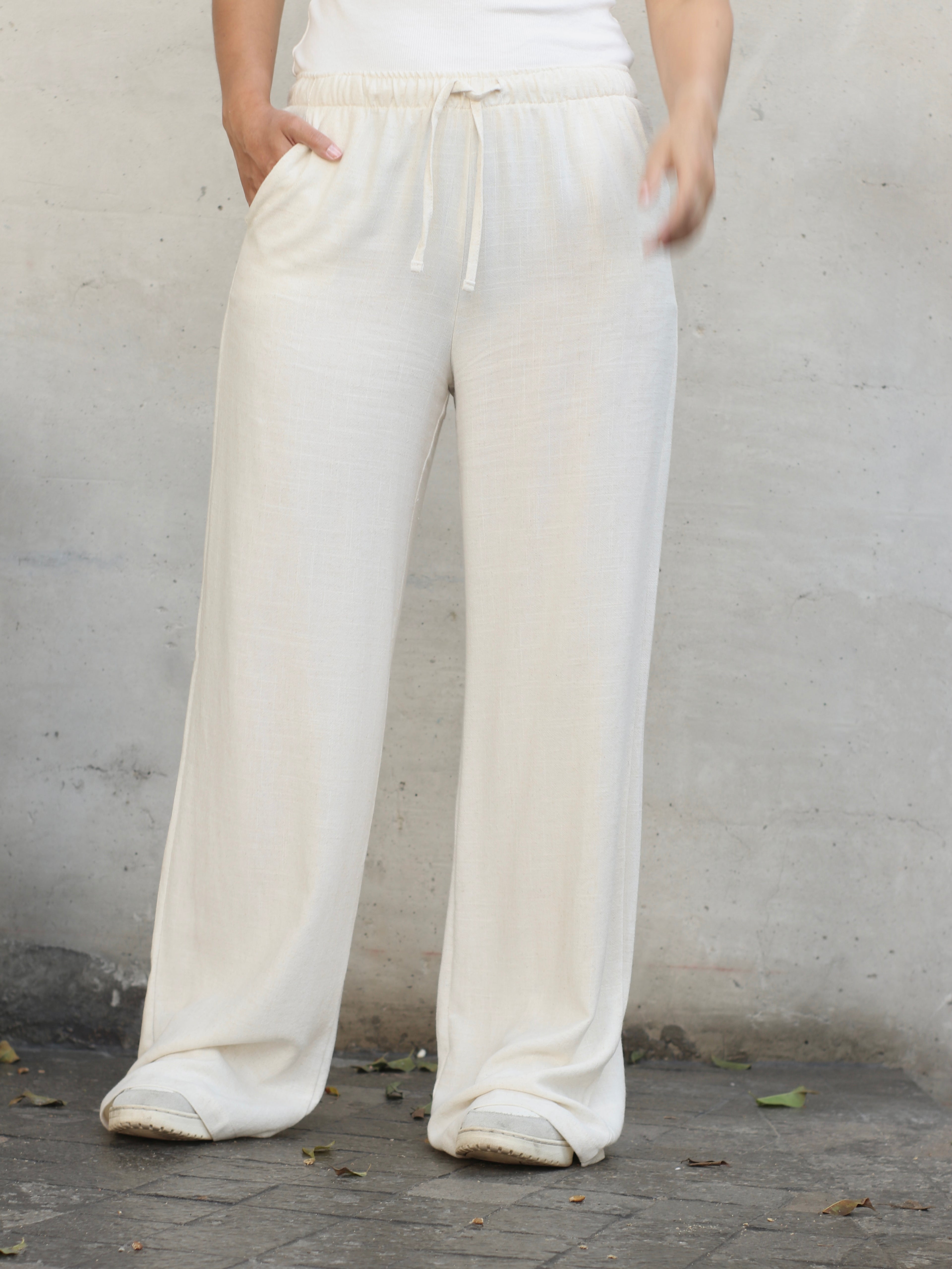Pantalón de Lino - Frozen Dew