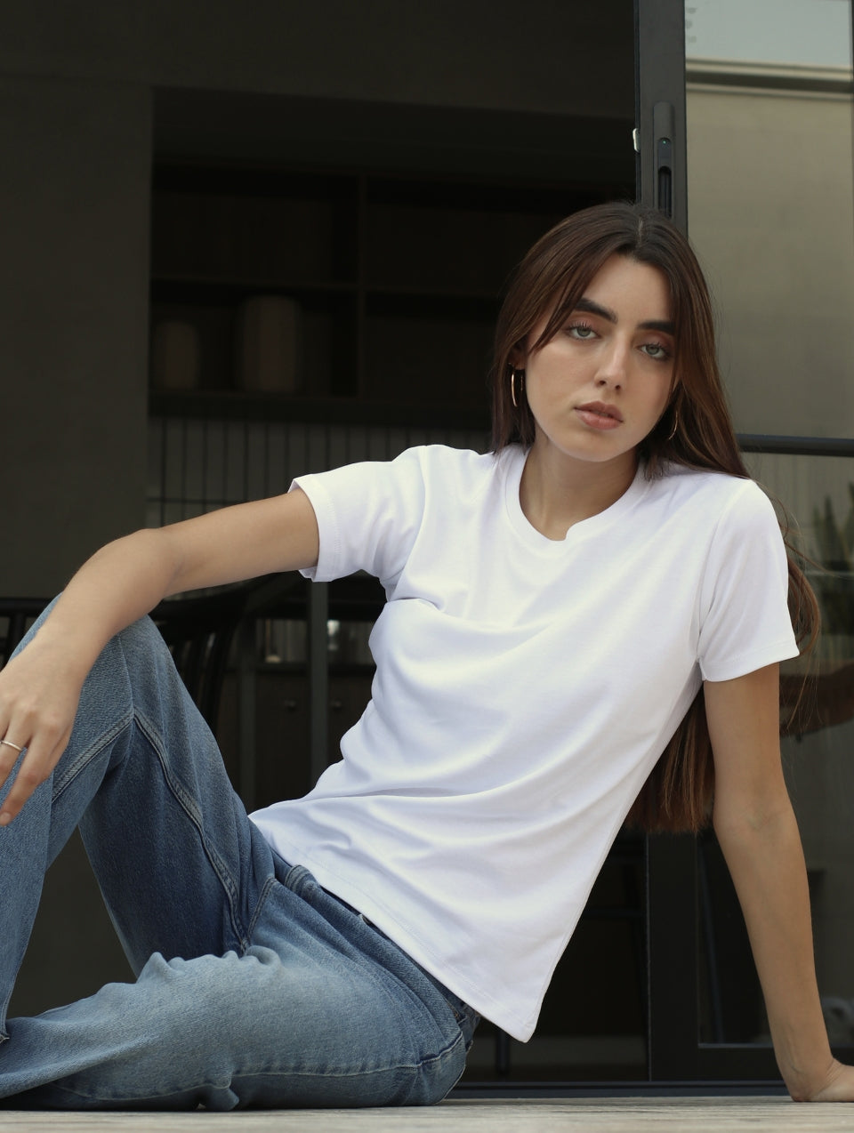 Camiseta Pima Blanca