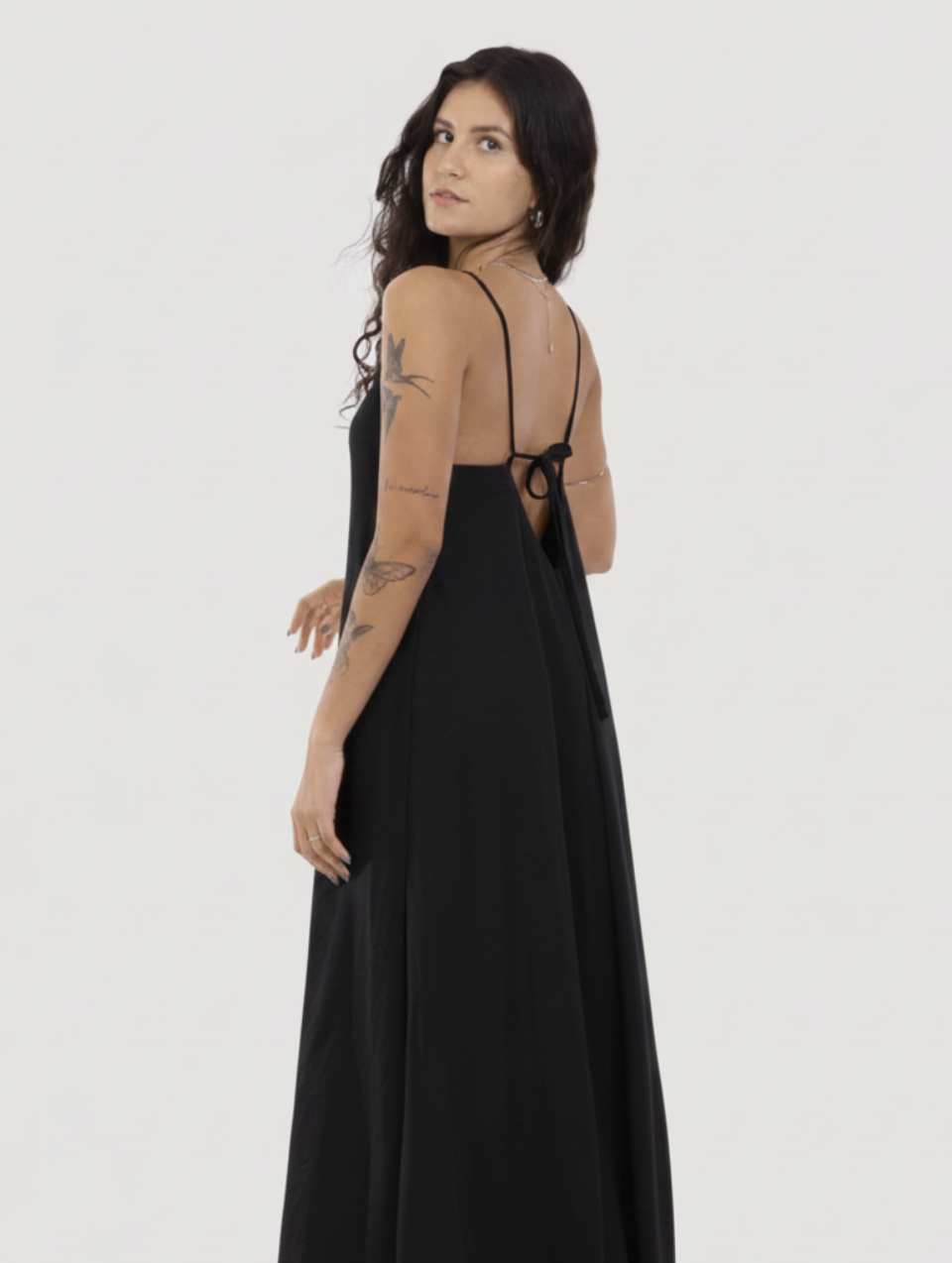 Vestido Sunset Largo Negro