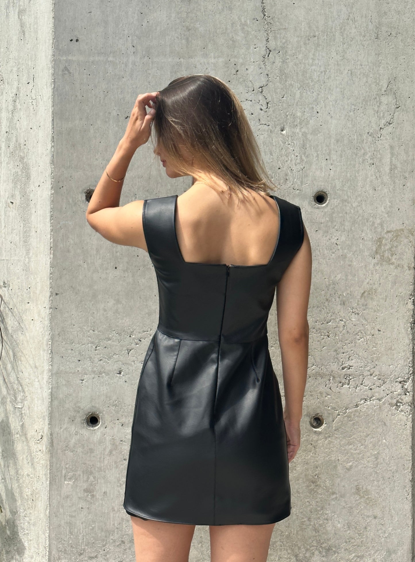 Vestido Frida en Cuero Vegano