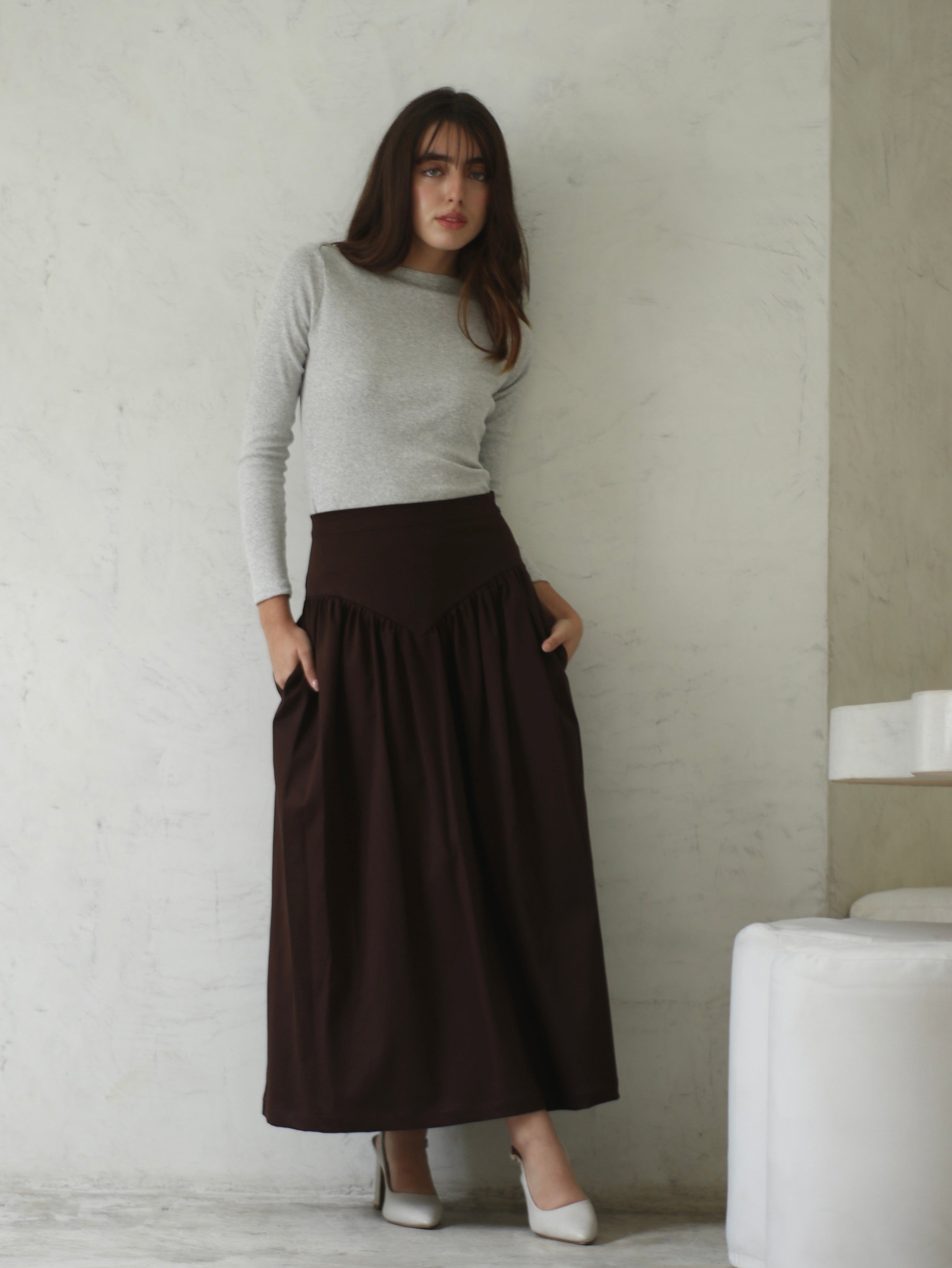 Falda Olivia - Chocolate