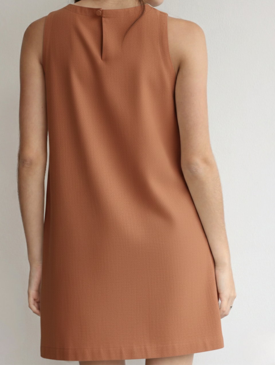 Vestido Lucrecia de Lino Terracota