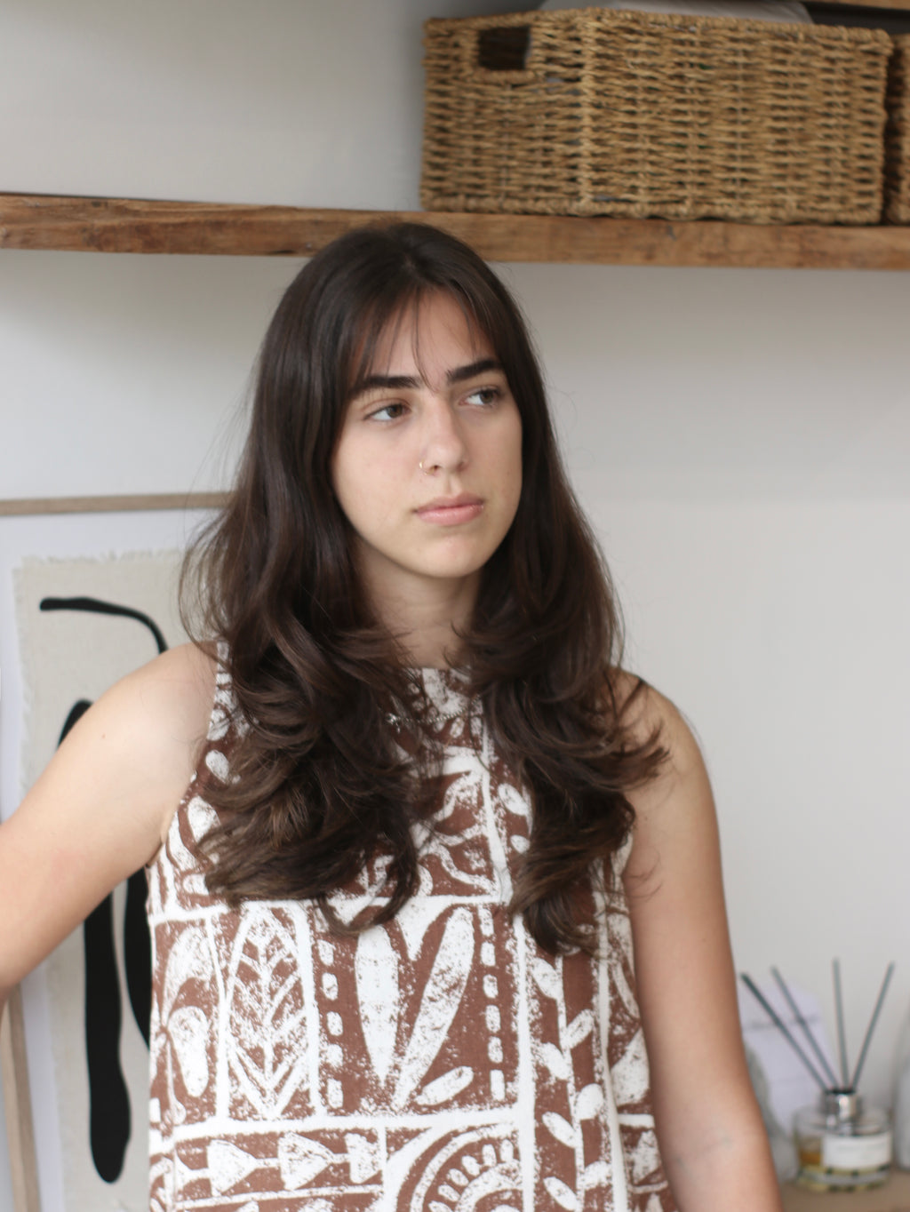 Vestido Lucrecia - Brown Square
